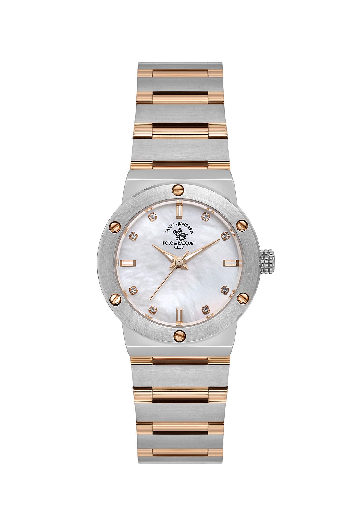 Santa Barbara Polo & Racquet Club Quartz White Dial Watch For - Ladies SB.1.10664-5