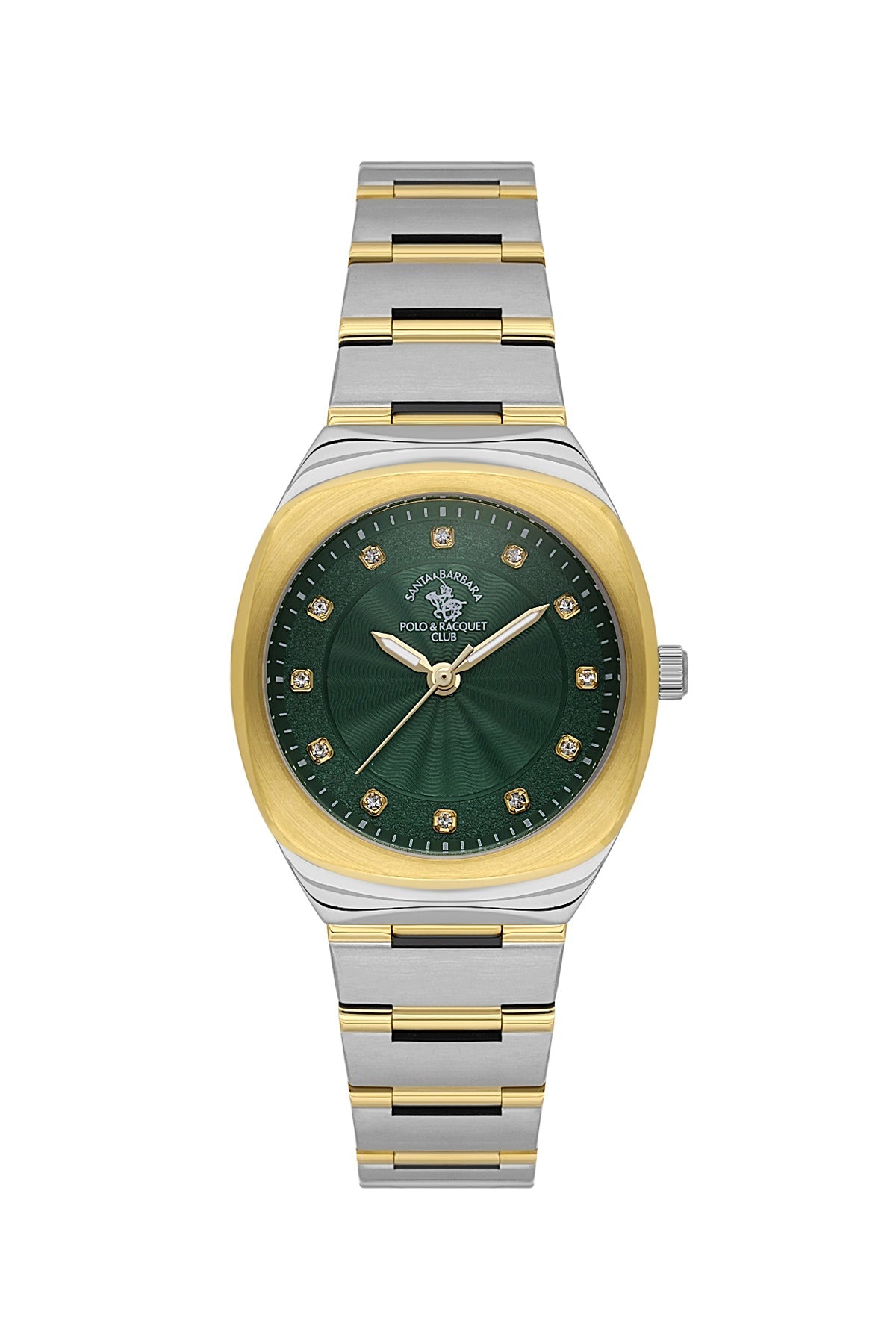 SANTA BARBARA POLO & RACQUET CLUB Quartz 2035 Movement Green Dial Analouge Watch For- Ladies SB.1.10665-5