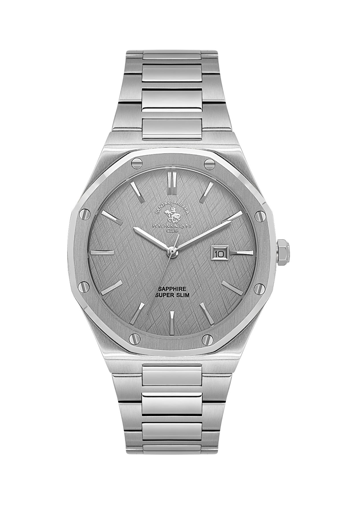 Santa Barbara Polo & Racquet Club Quartz Silver Dial Watch For - Gents SB.1.10673-1