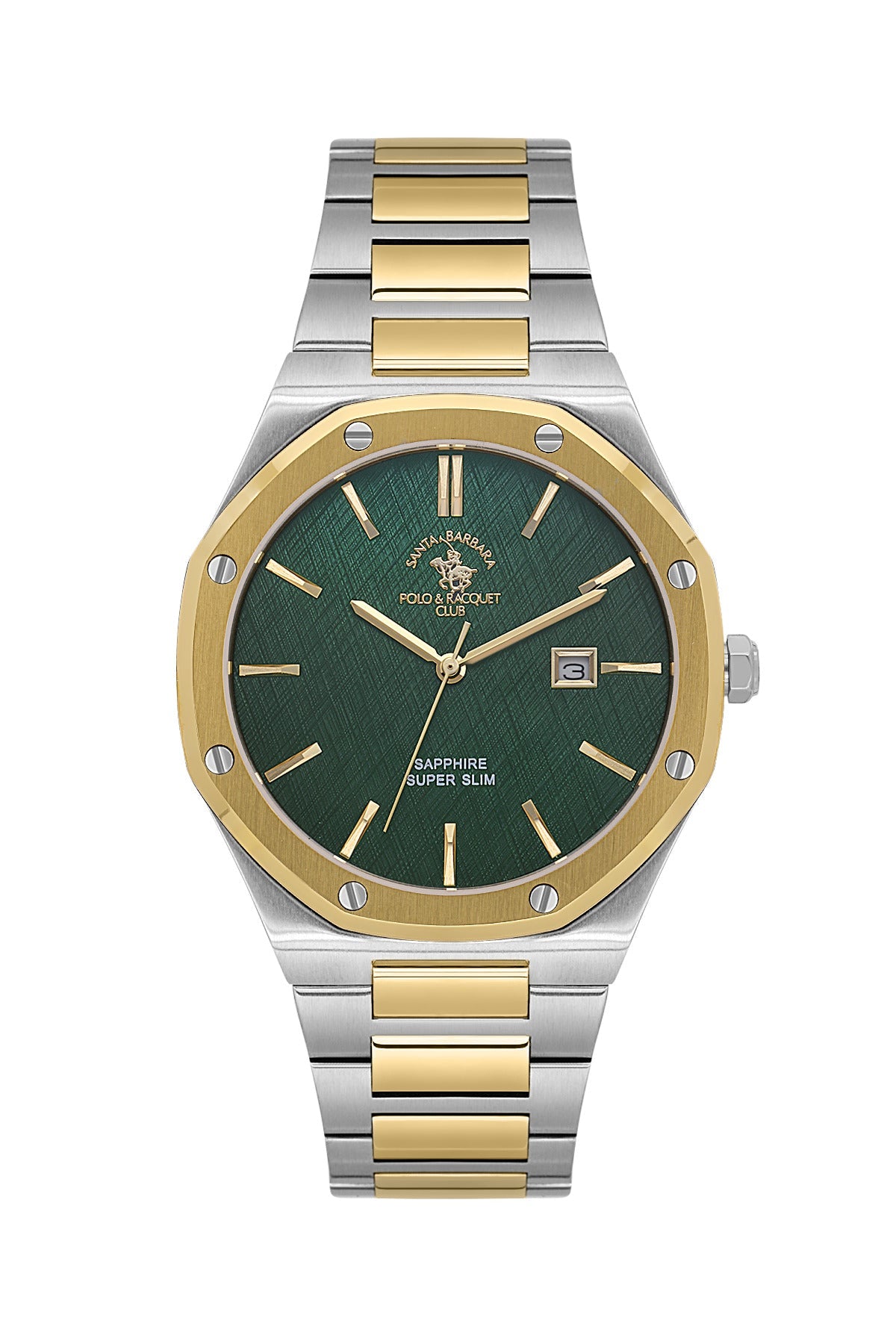 Santa Barbara Polo & Racquet Club Quartz Green Dial Watch For - Gents SB.1.10673-5