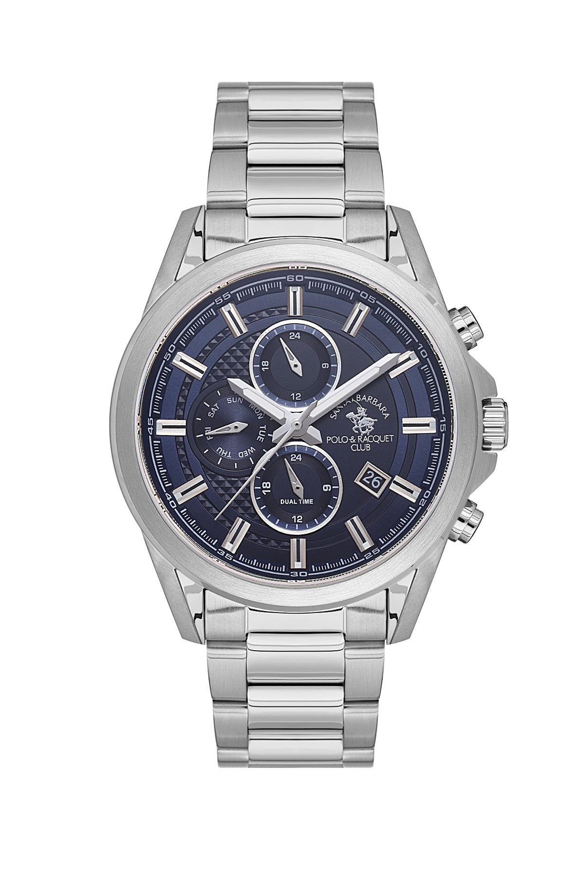 SANTA BARBARA POLO & RACQUET CLUB Quartz JP15-00Y Movement Blue Dial Analouge Watch For- Gents SB.1.10675-2