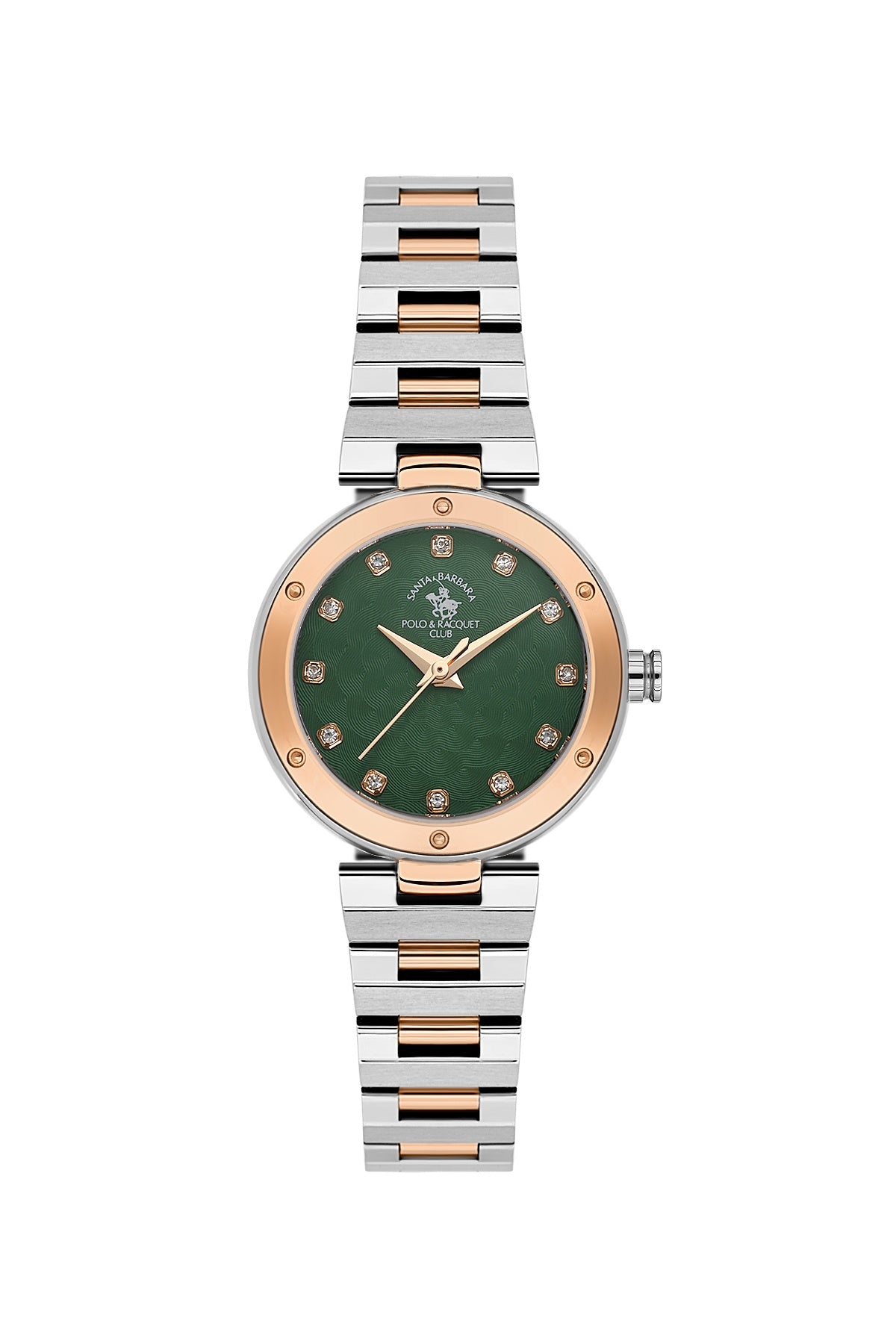 Santa Barbara Polo & racquet Club Quartz Green Dial Analog Watch For - Ladies SB.1.10682-8