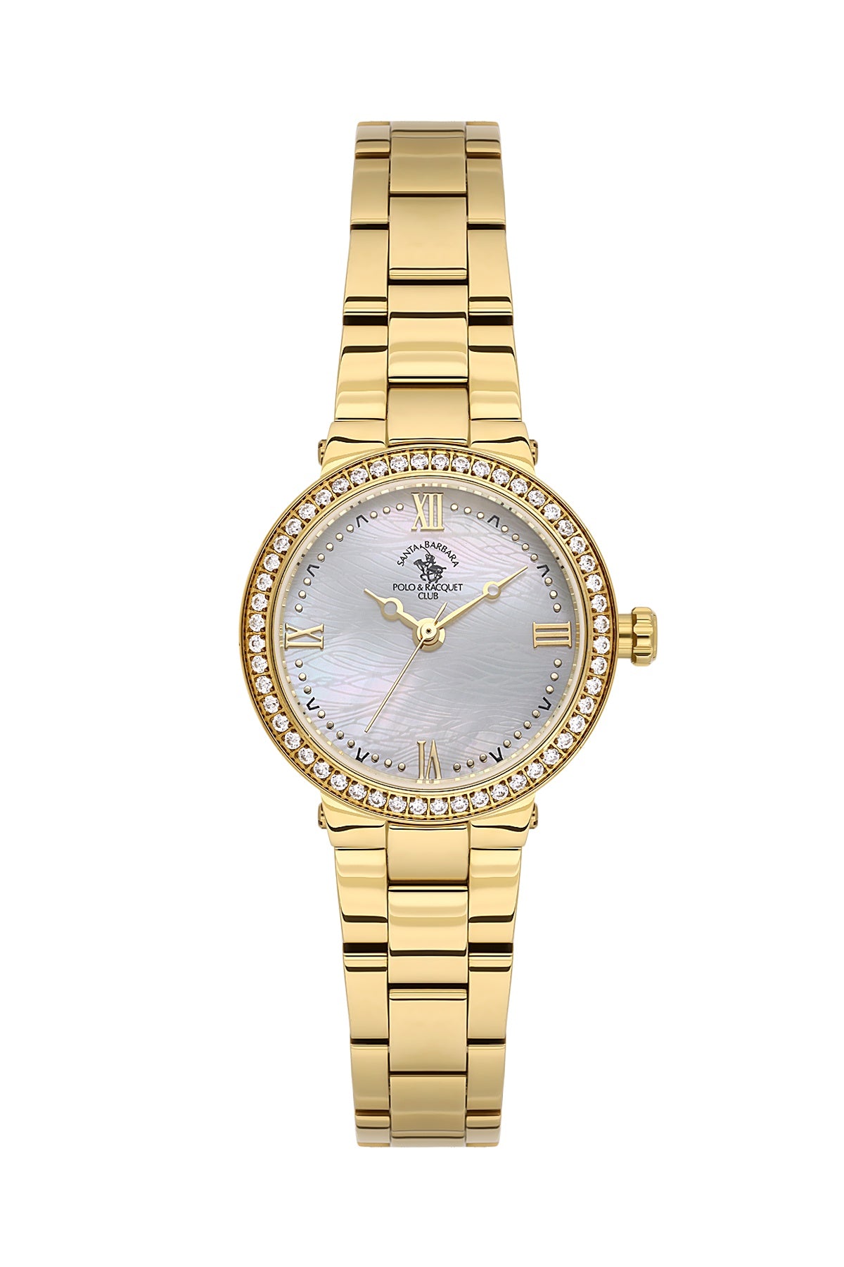 Santa Barbara Polo & Racquet Club Quartz White Dial Analog Watch For - Ladies SB.1.10685-2