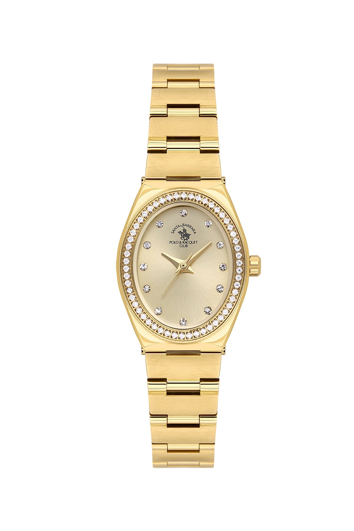 Santa Barbara Polo & Racquet Club Quartz Gold Dial Analog Watch For - Ladies SB.1.10686-3