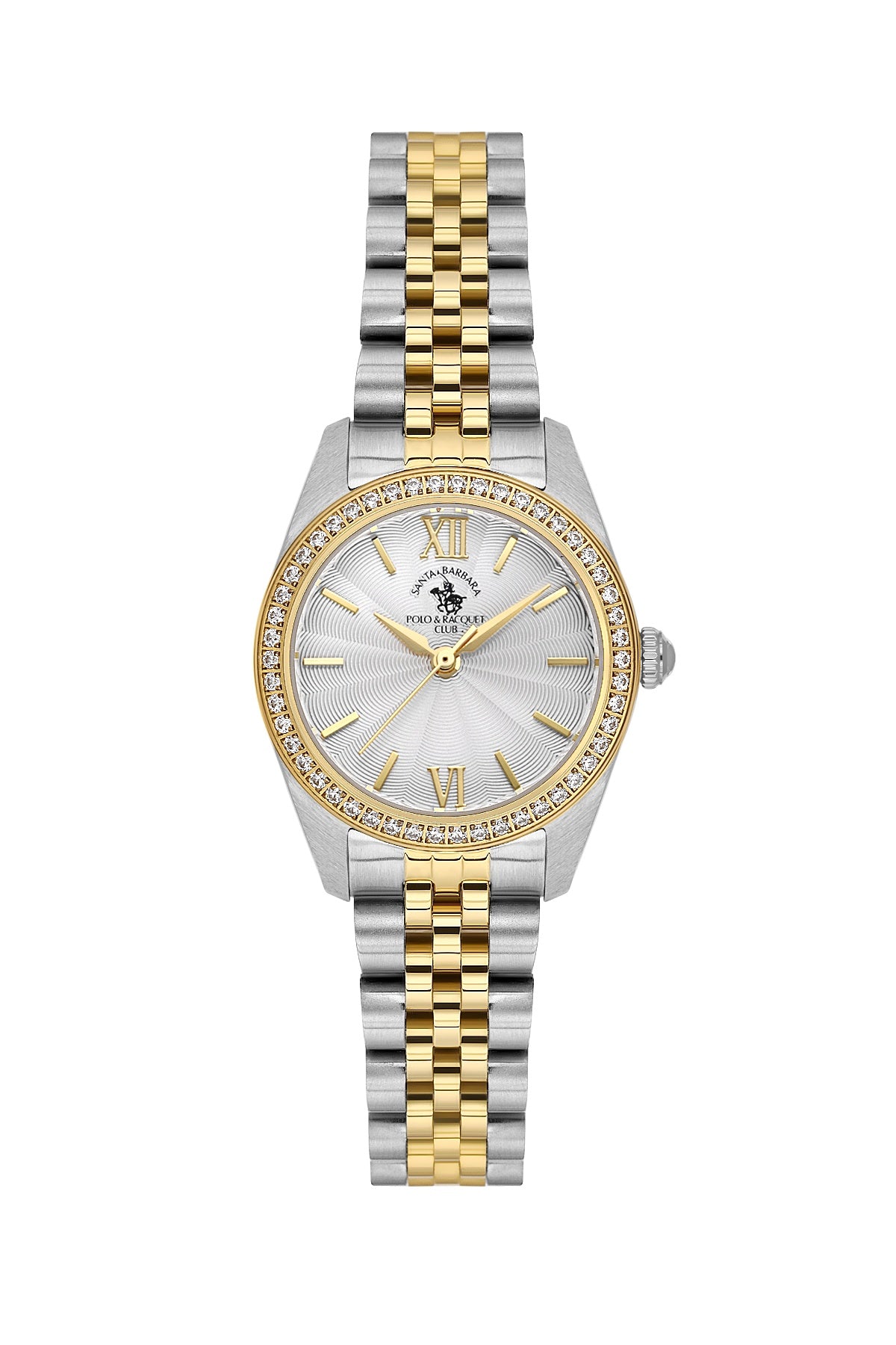 Santa Barbara Polo & Racquet Club Quartz Silver Dial Analog Watch For - Ladies SB.1.10687-3