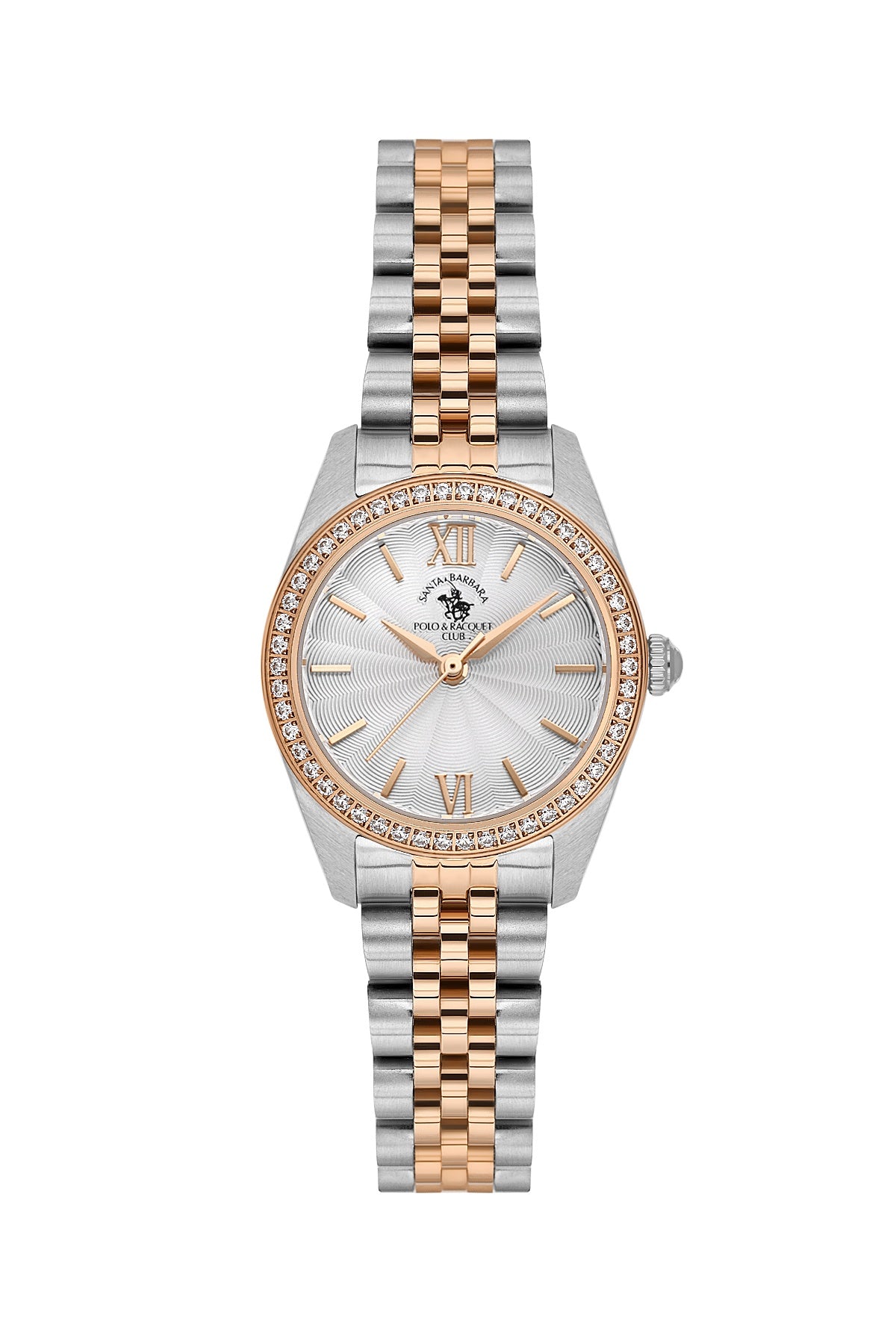 Santa Barbara Polo & Racquet Club Quartz Silver Dial Analog Watch For - Ladies SB.1.10687-6