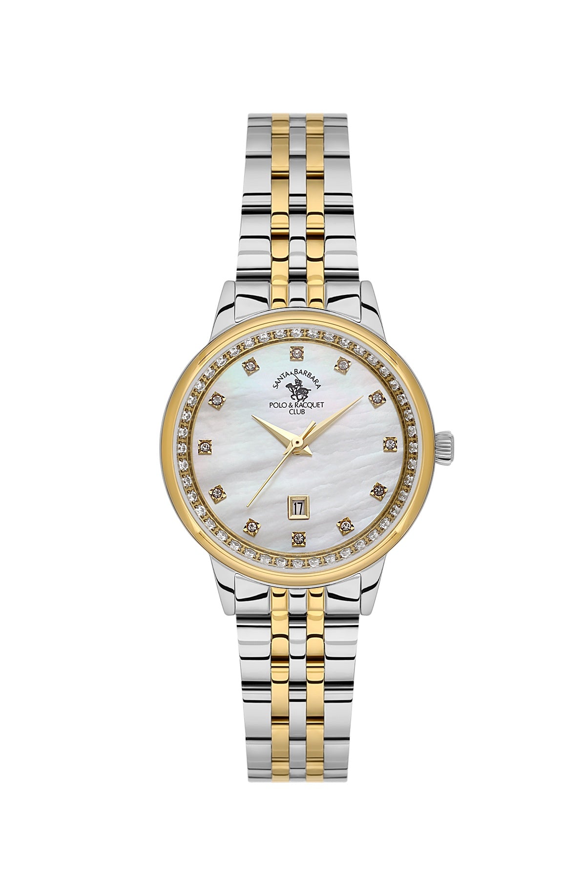 Santa Barbara Polo & Racquet Club Quartz White Dial Analog Watch For - Ladies SB.1.10695-4