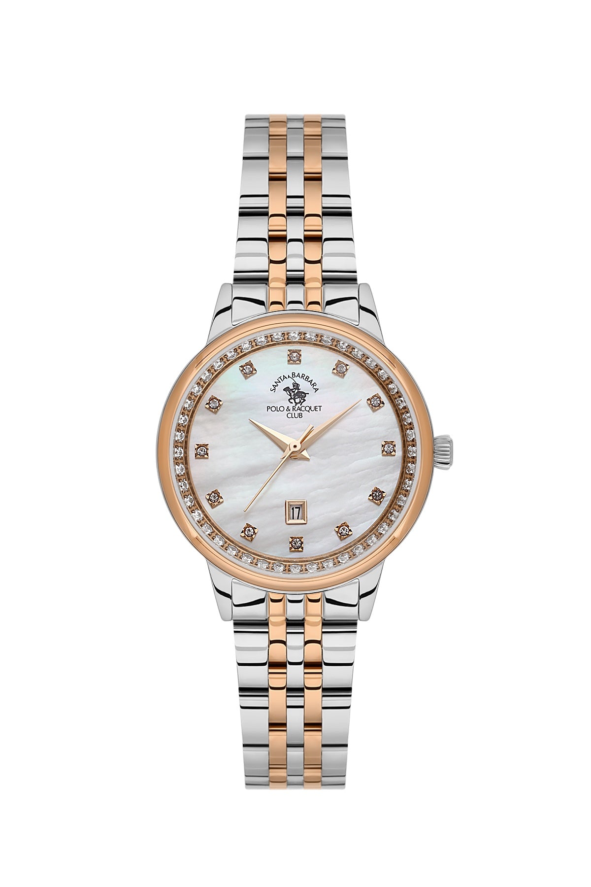 Santa Barbara Polo & Racquet Club Quartz White Dial Analog Watch For - Ladies SB.1.10695-6