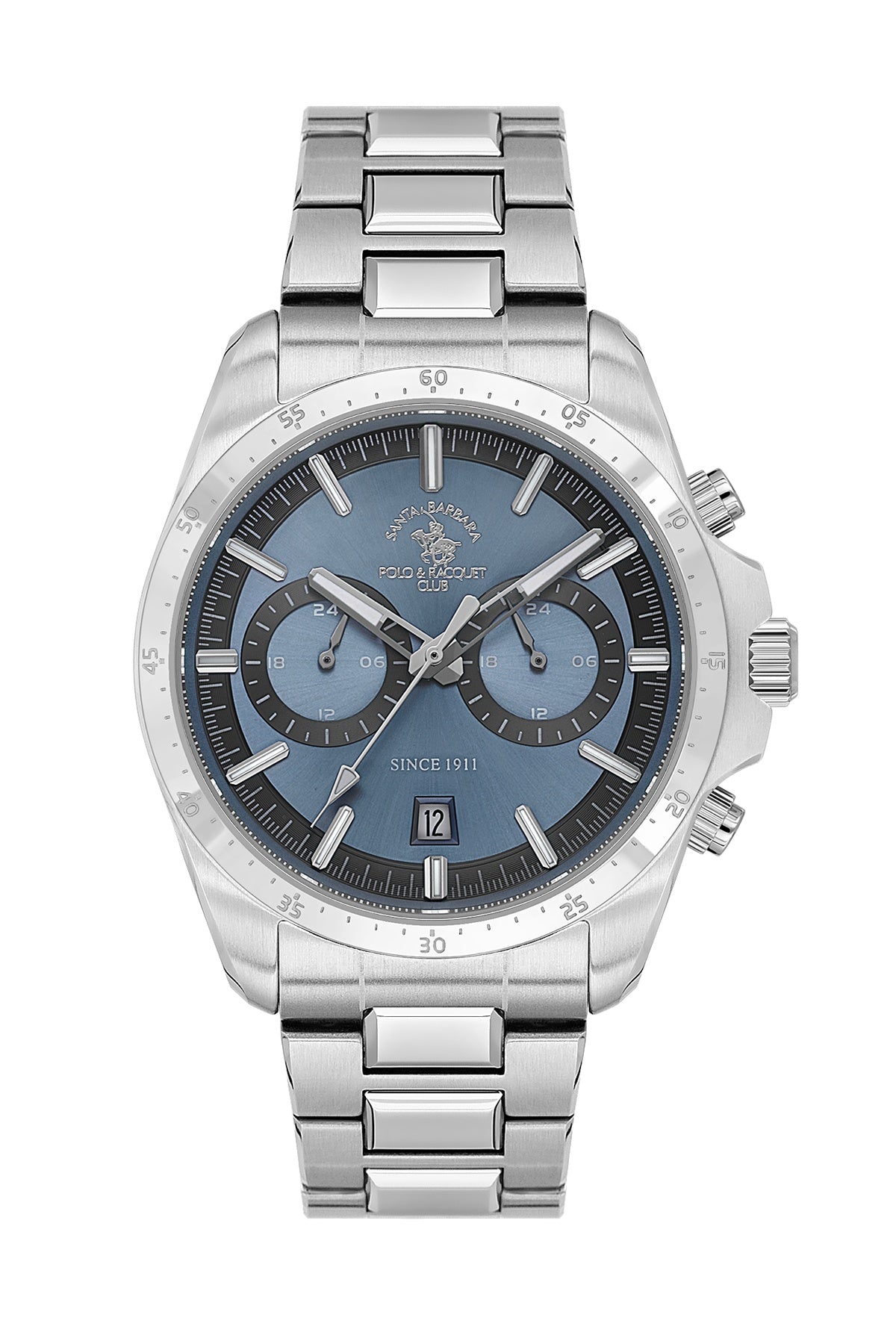 Santa Barbara Polo & Racquet Club Quartz Blue Dial Analog Watch For - Gents SB.1.10698-5