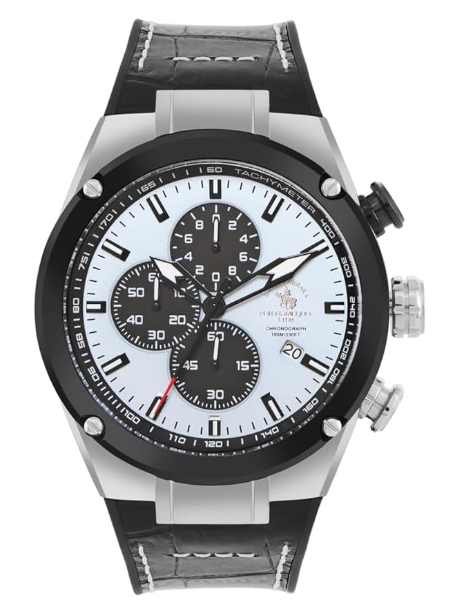Santa barbara polo & racquet club Analog Light Blue Dial Men&