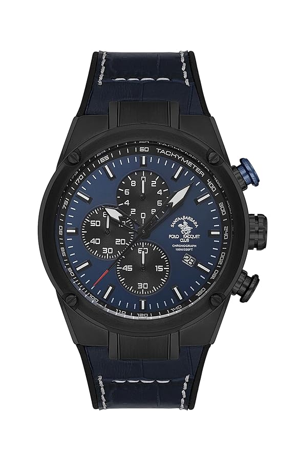 Santa barbara polo & racquet club Analog Blue Dial Men&