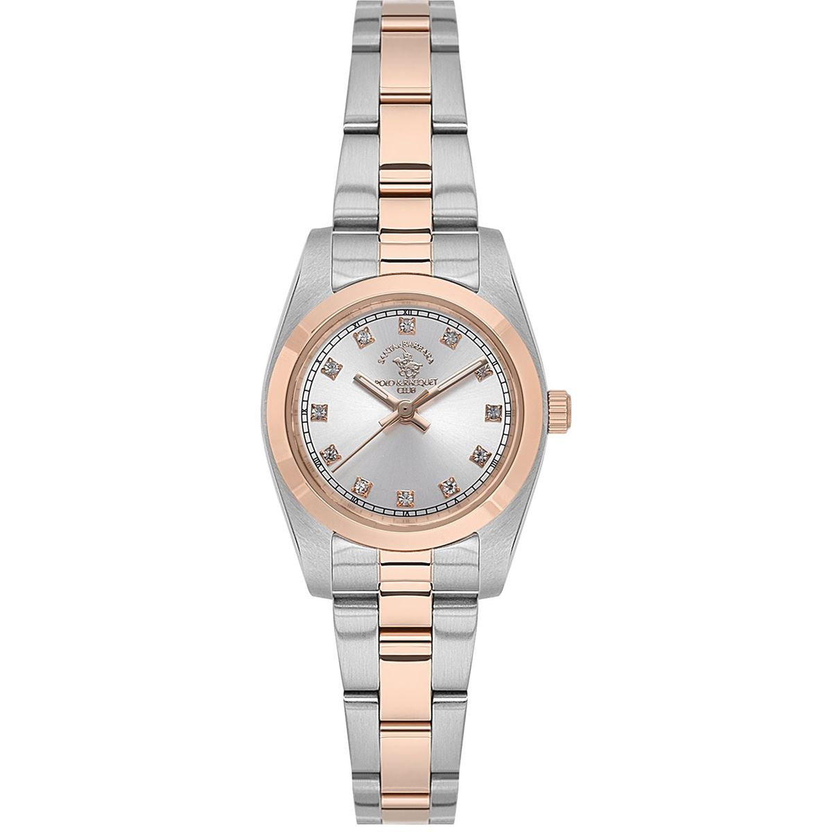 Santa Barbara Polo & Racquet Club Quartz Silver Dial Analog Watch - For Ladies SB.4.10012-6