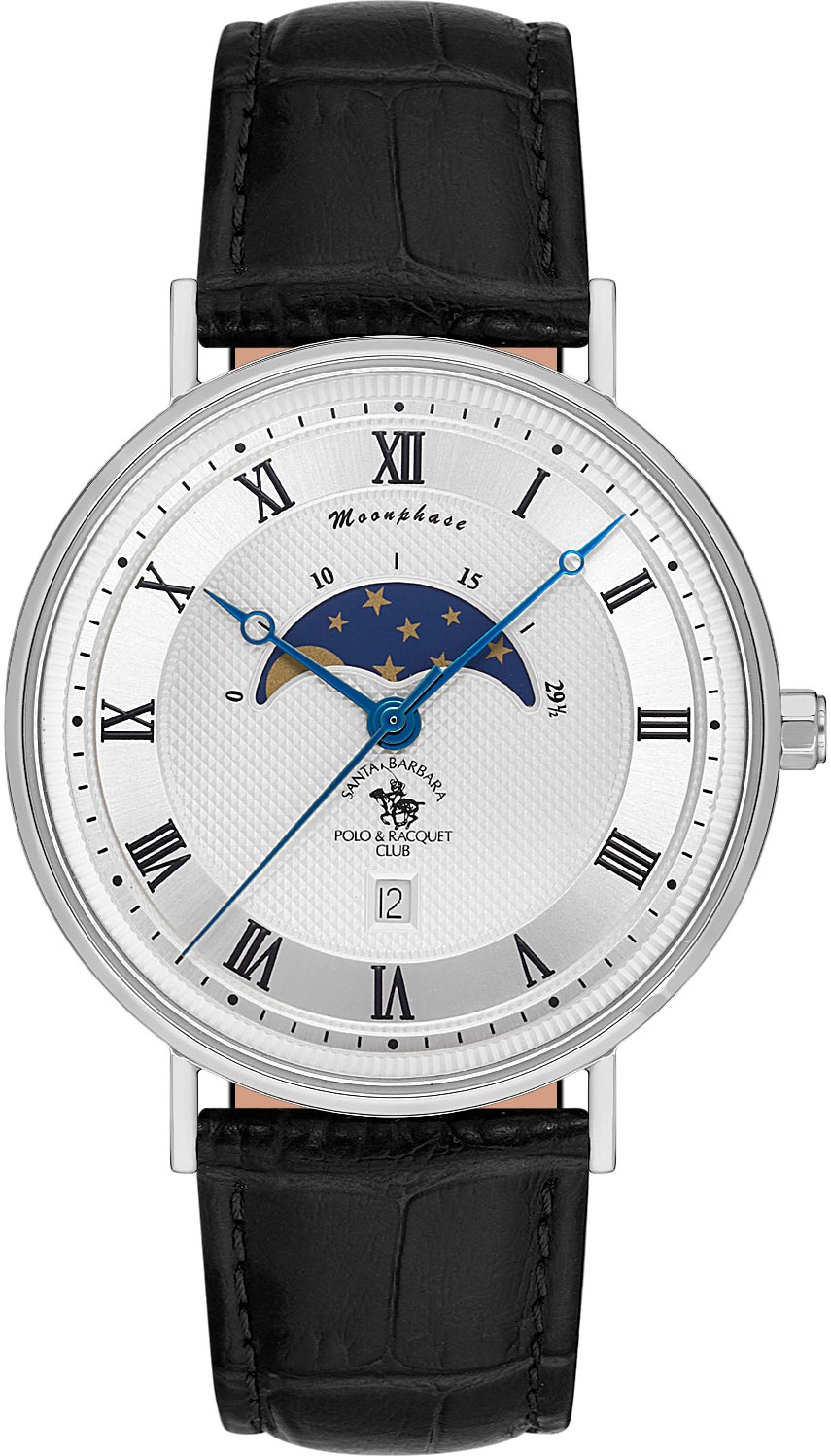 Santa Barbara Polo & Racquet Club Quartz Silver Dial Analog Watch For -Gents SB.4.10014-1