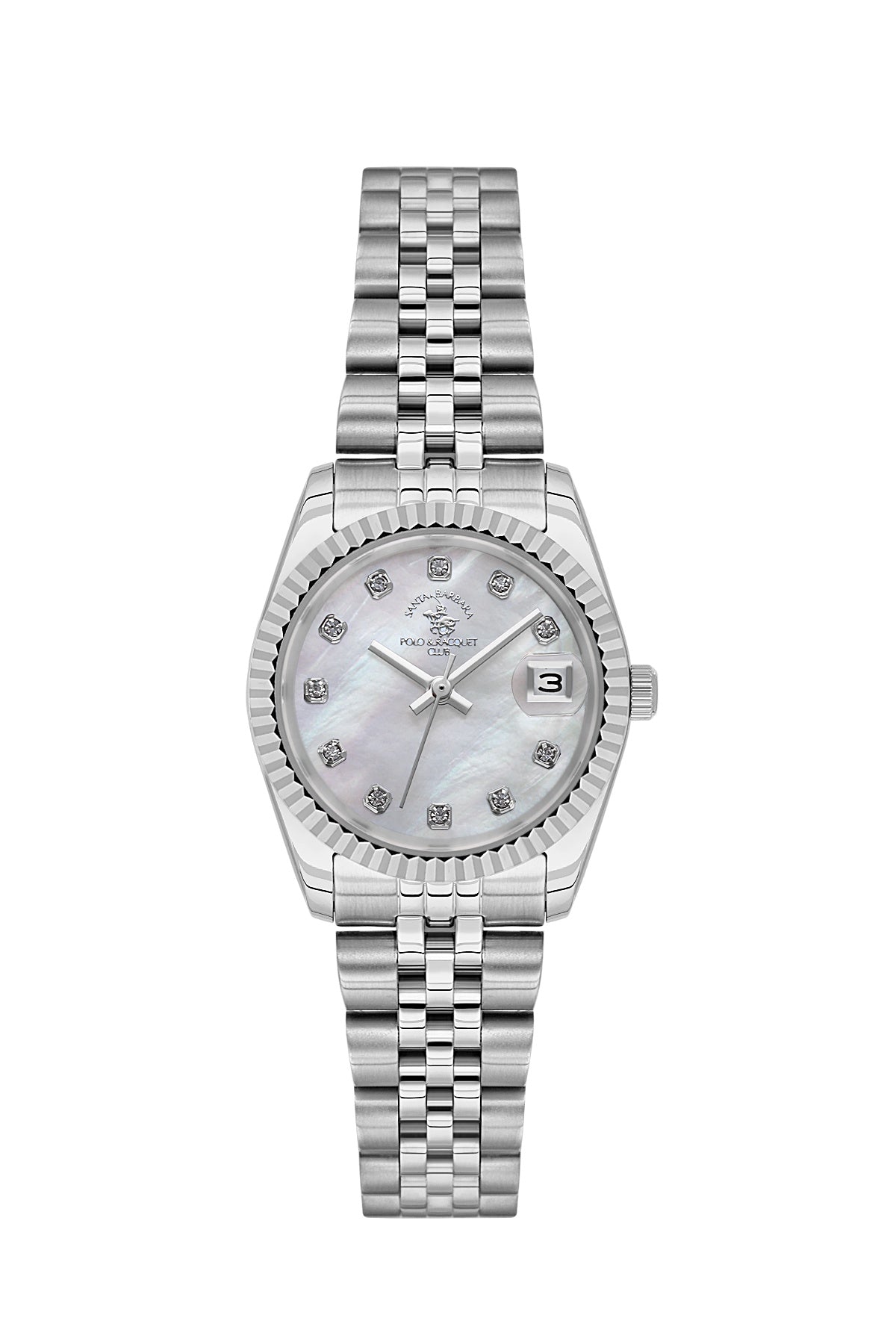 Santa Barbara Quartz White Dial Analog Watch For - Ladies SB.4.10016-1