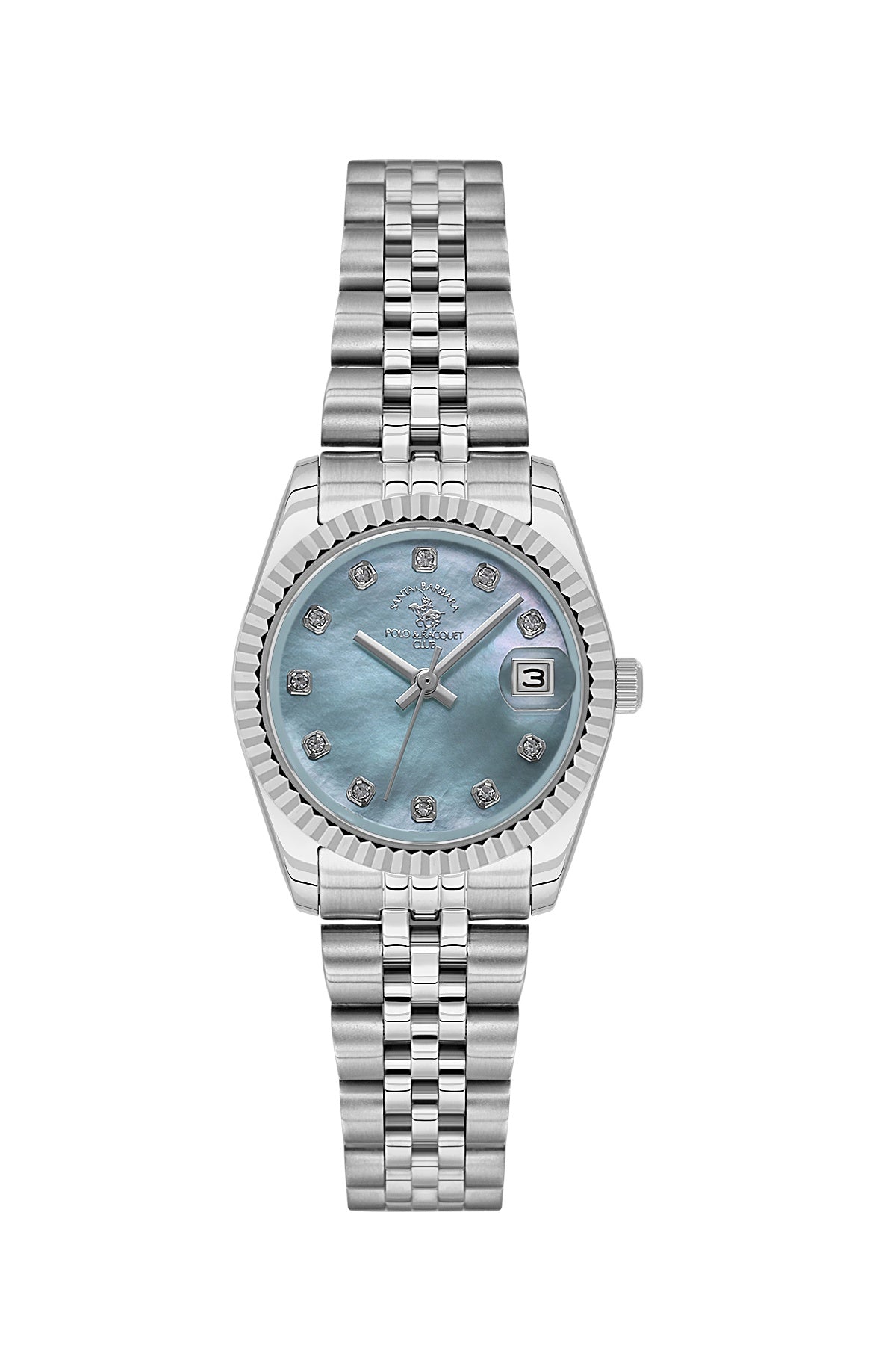 Santa Barbara Quartz Blue Dial Analog Watch For - Ladies SB.4.10016-2
