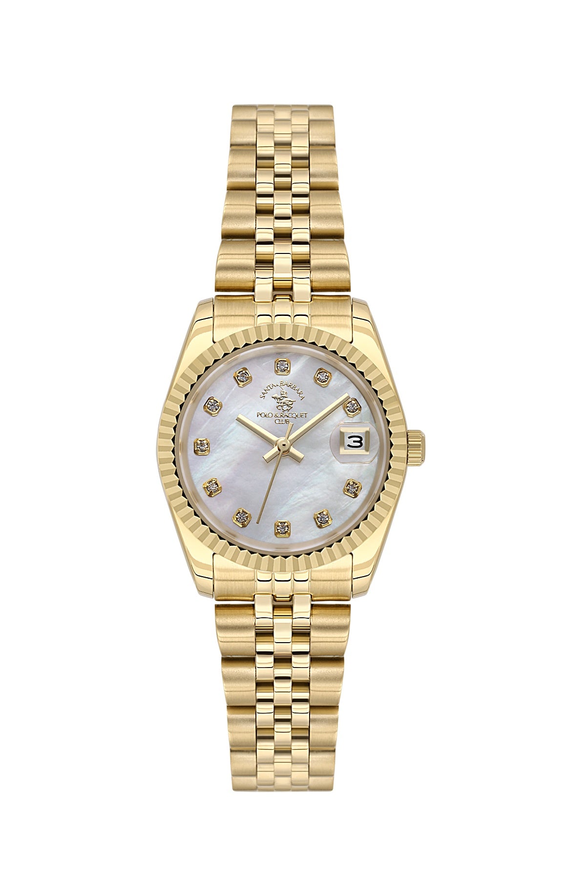 Santa Barbara Quartz White Dial Analog Watch For - Ladies SB.4.10016-3