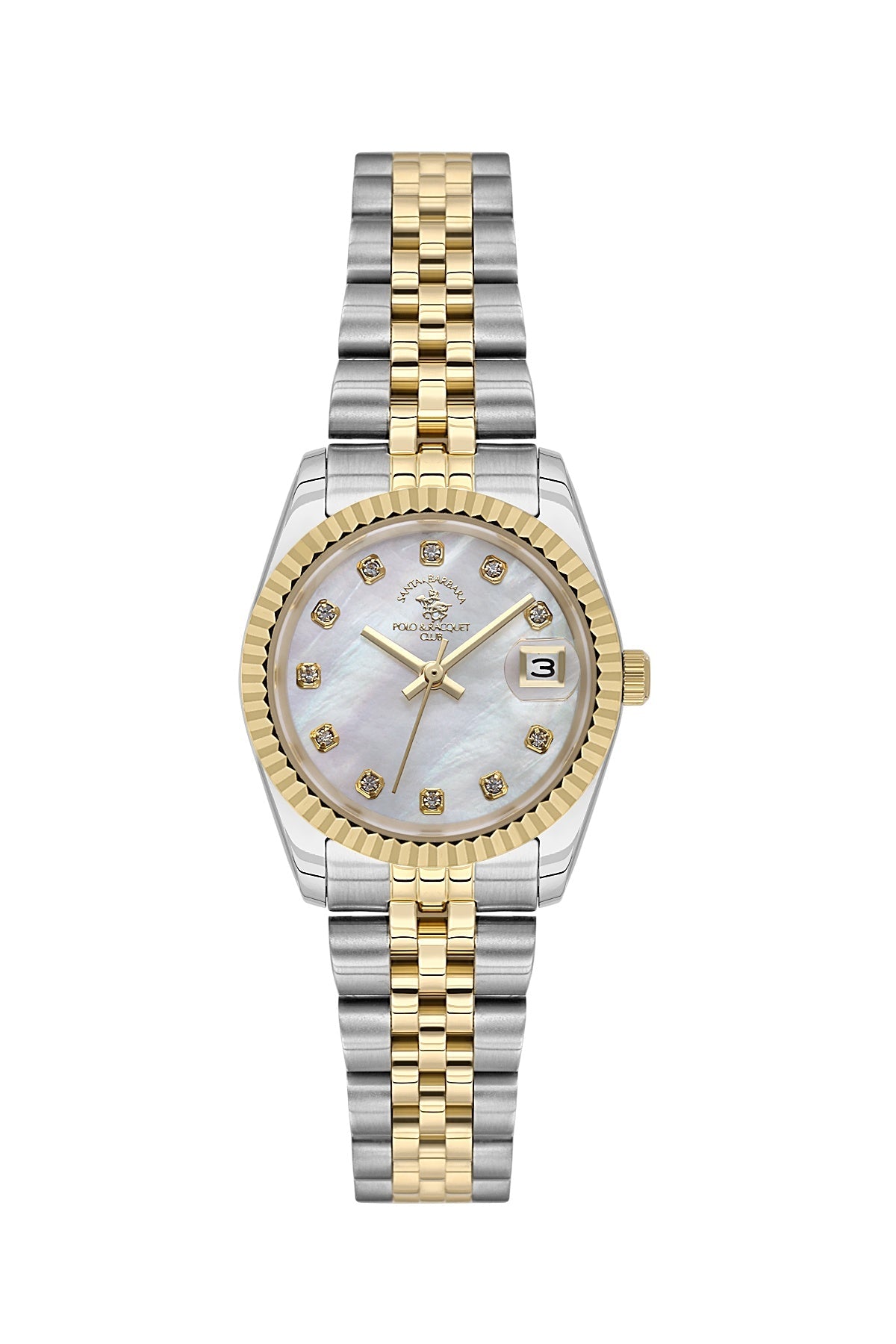 Santa Barbara Quartz White Dial Analog Watch For - Ladies SB.4.10016-4