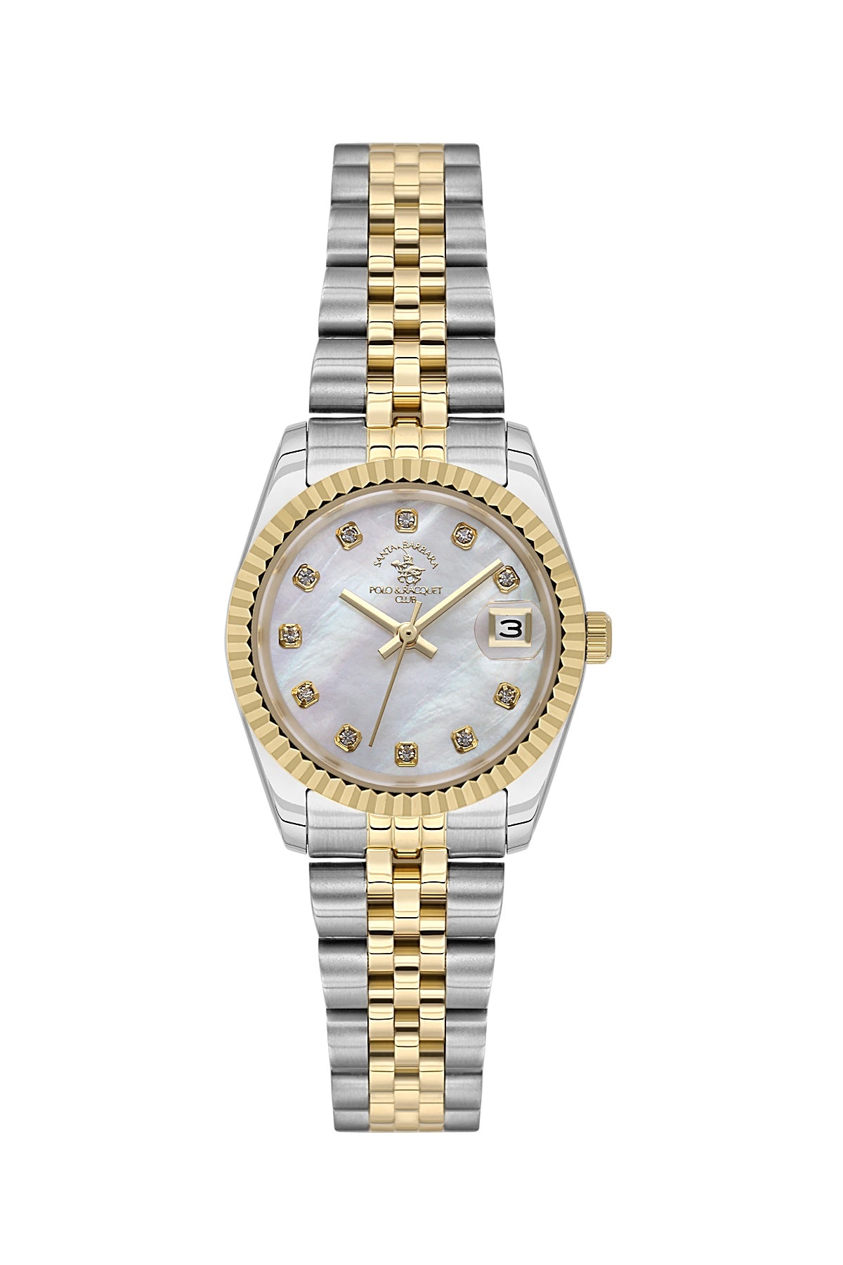 Santa Barbara Quartz White Dial Analog Watch For - Ladies SB.4.10016-4