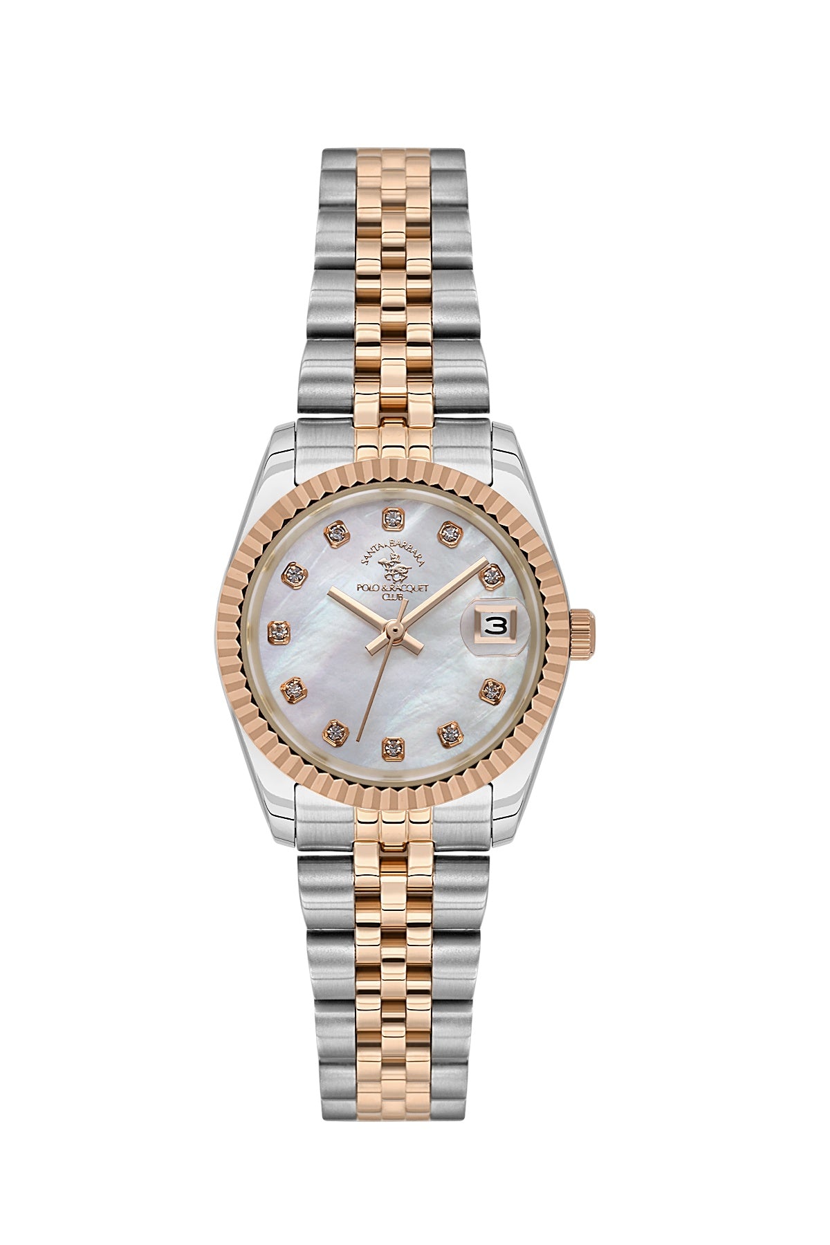 Santa Barbara Quartz White Dial Analog Watch For - Ladies SB.4.10016-6