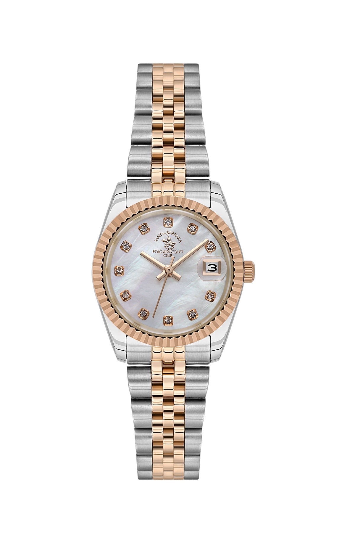 Santa Barbara Quartz White Dial Analog Watch For - Ladies SB.4.10016-6