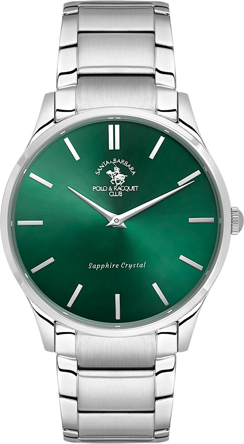 Santa Barbara Polo & Racquet Club Quartz Green Dial Watch - For Gents SB.4.10020-4