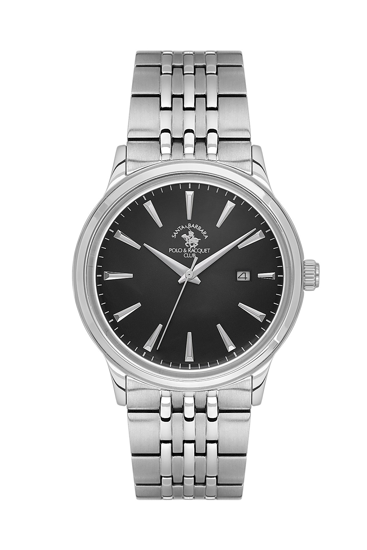Santa Barbara Quartz Black Dial Analog Watch For - Gents SB.4.10021-2