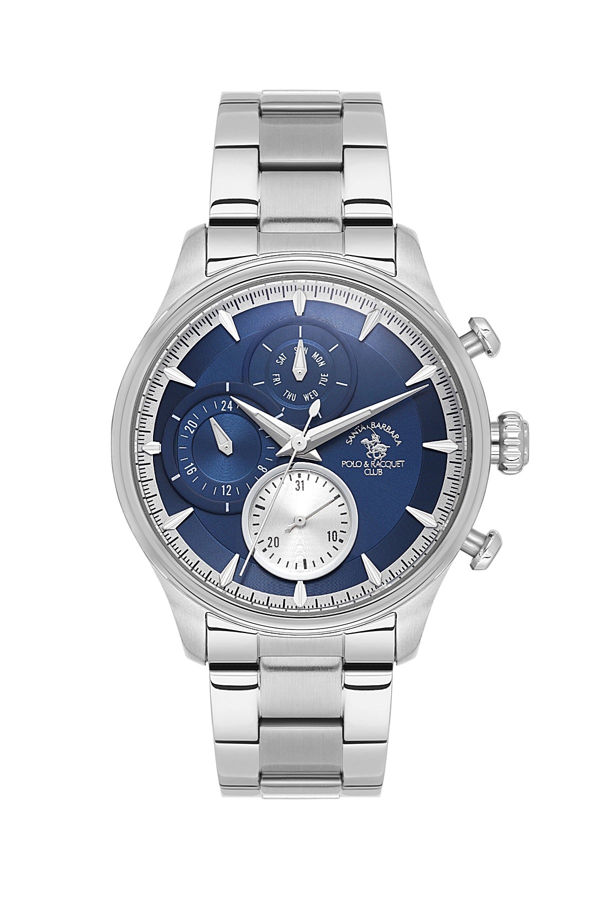Santa Barbara Quartz Blue Dial Analog Watch For - Gents SB.4.10023-3