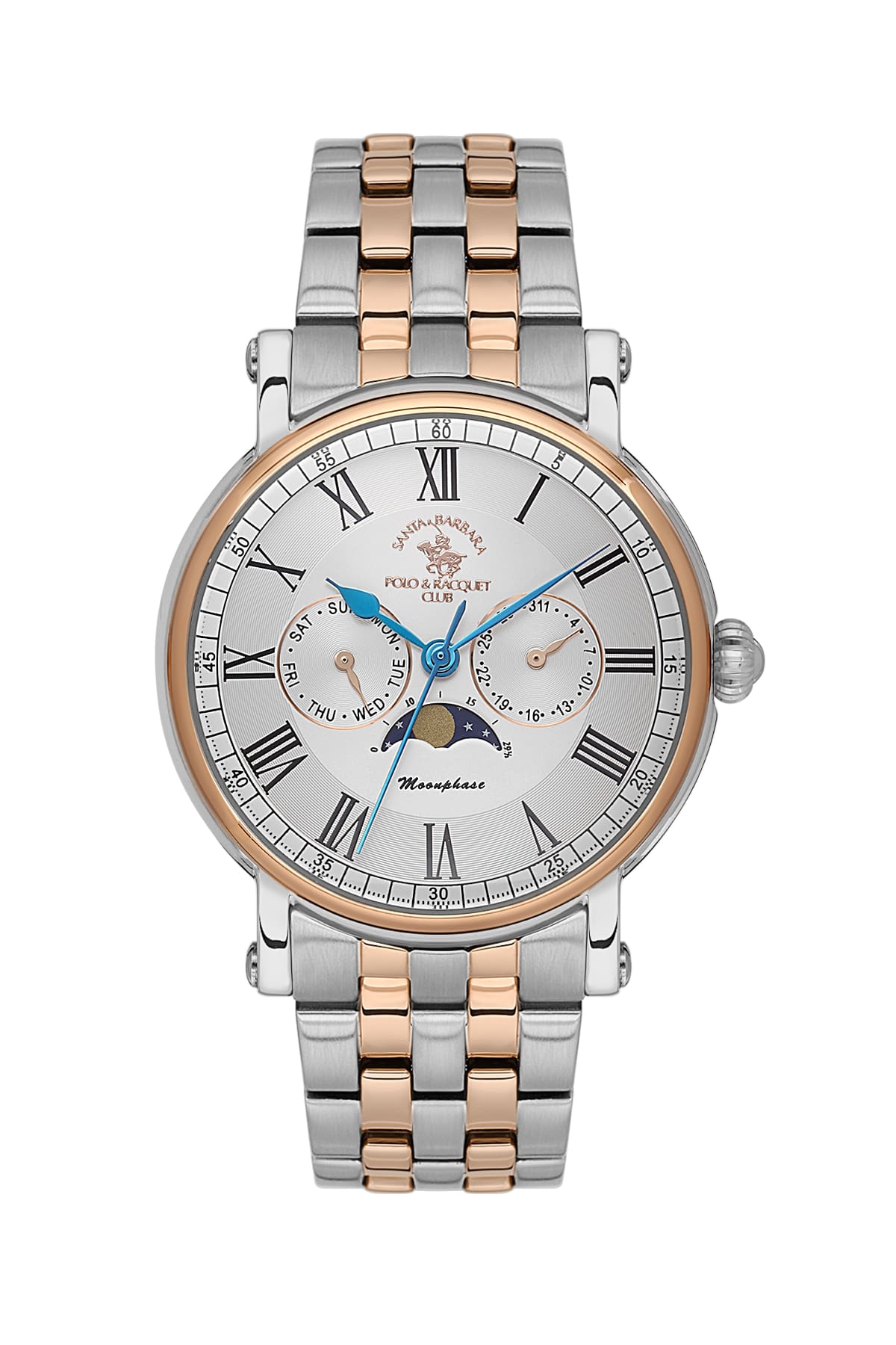 Santa Barbara Polo & Racquet Club Quartz Silver Dial Watch For - Gents SB.4.10032-5