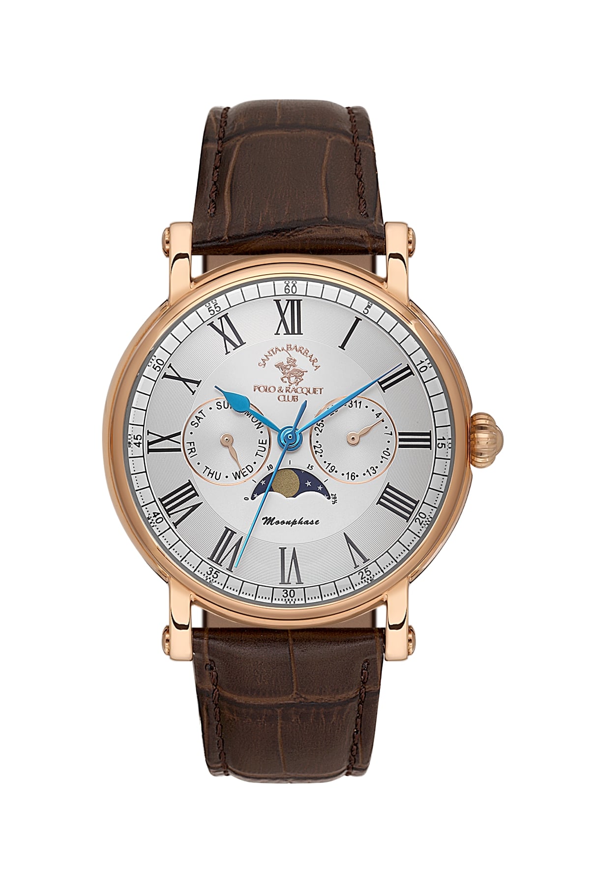 Santa Barbara Polo & Racquet Club Quartz Silver Dial Watch For - Gents SB.4.10033-5