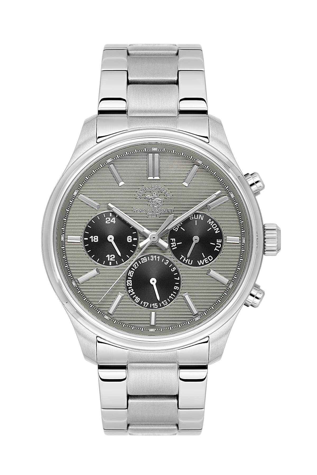 Santa Barbara Polo & racquet Club Quartz Grey Dial Analog Watch For - Gents SB.4.10043-5