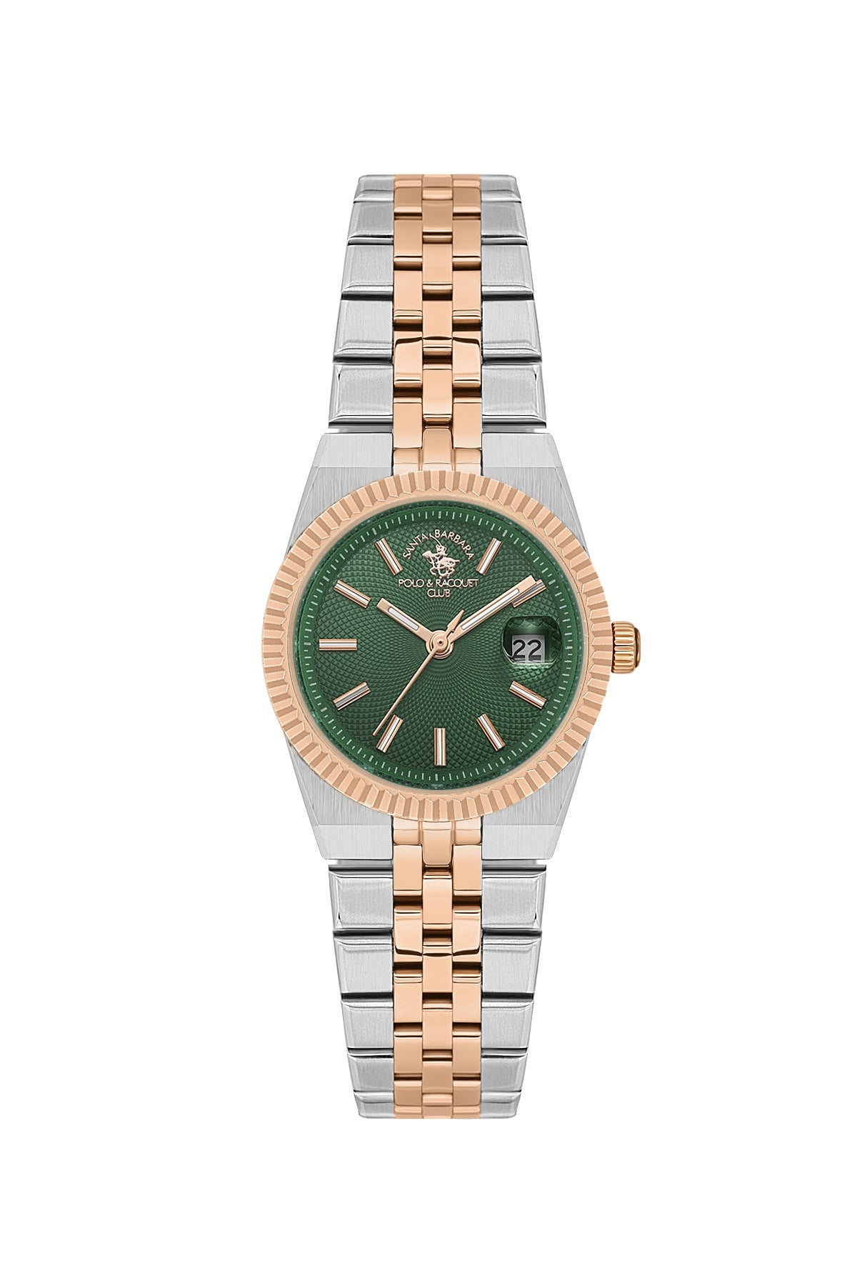 Santa Barbara Polo & racquet Club Quartz Green Dial Analog Watch For - Ladies SB.4.10044-9
