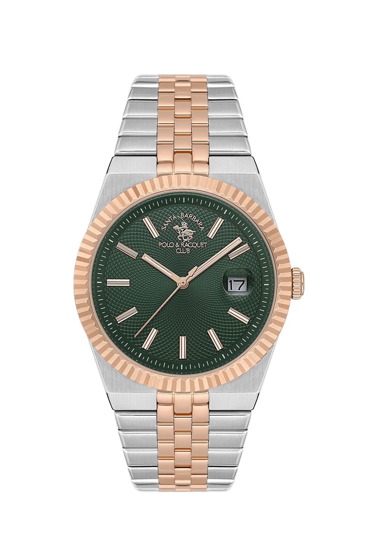 Santa Barbara Polo & racquet Club Quartz Green Dial Analog Watch For - Gents SB.4.10045-7