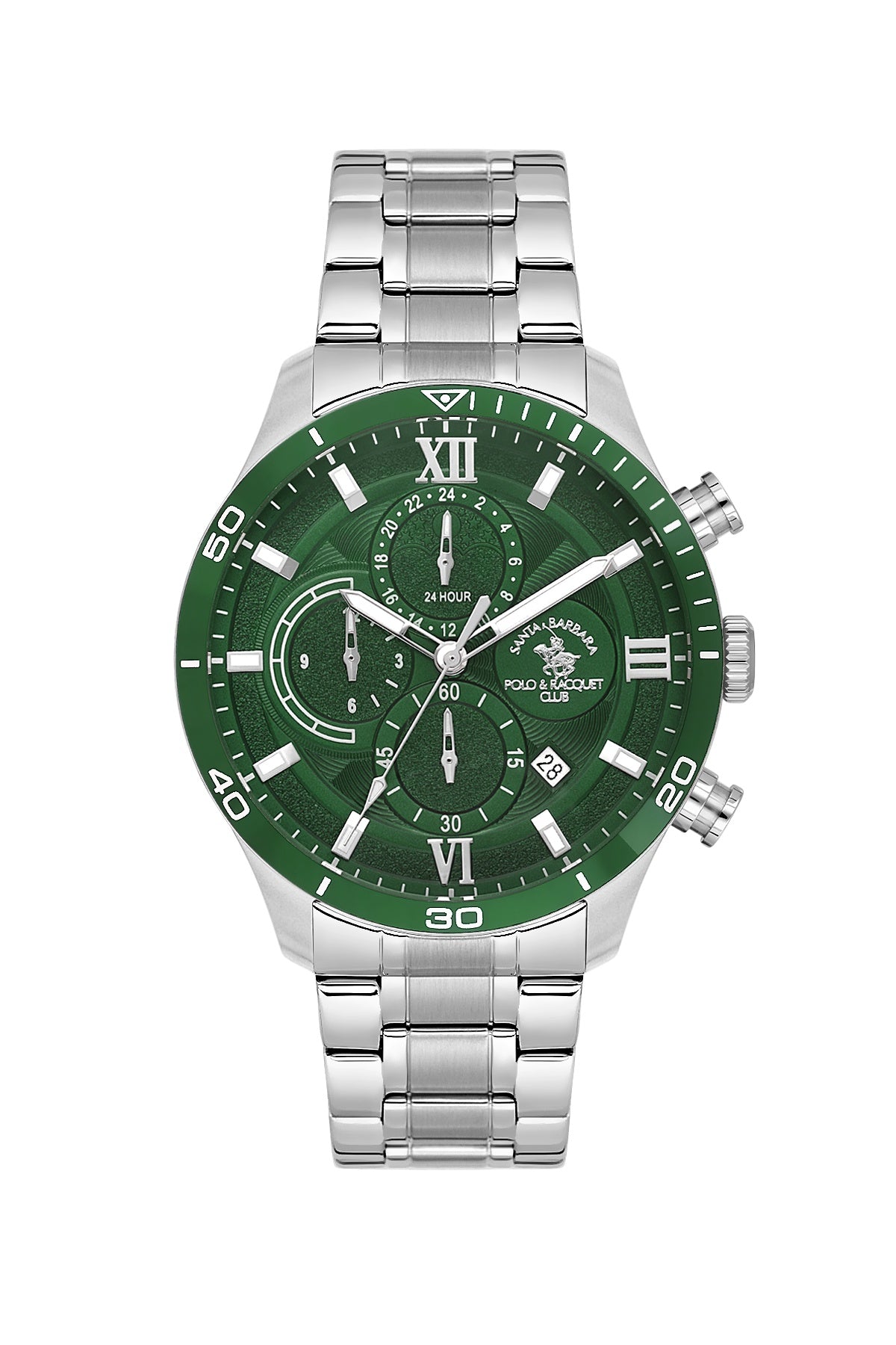 Santa Barbara Polo & racquet Club Quartz Green Dial Analog Watch For - Gents SB.4.10048-4