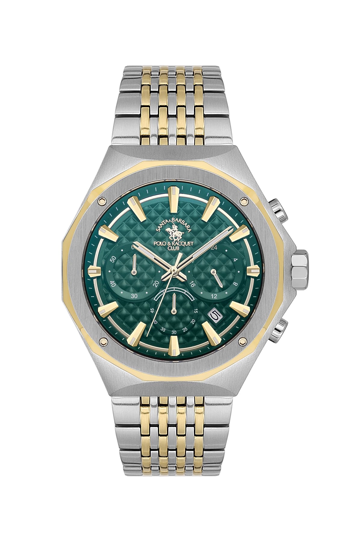 Santa Barbara Polo & Racquet Club Quartz Green Dial Watch For - Gents SB.5.10005-4