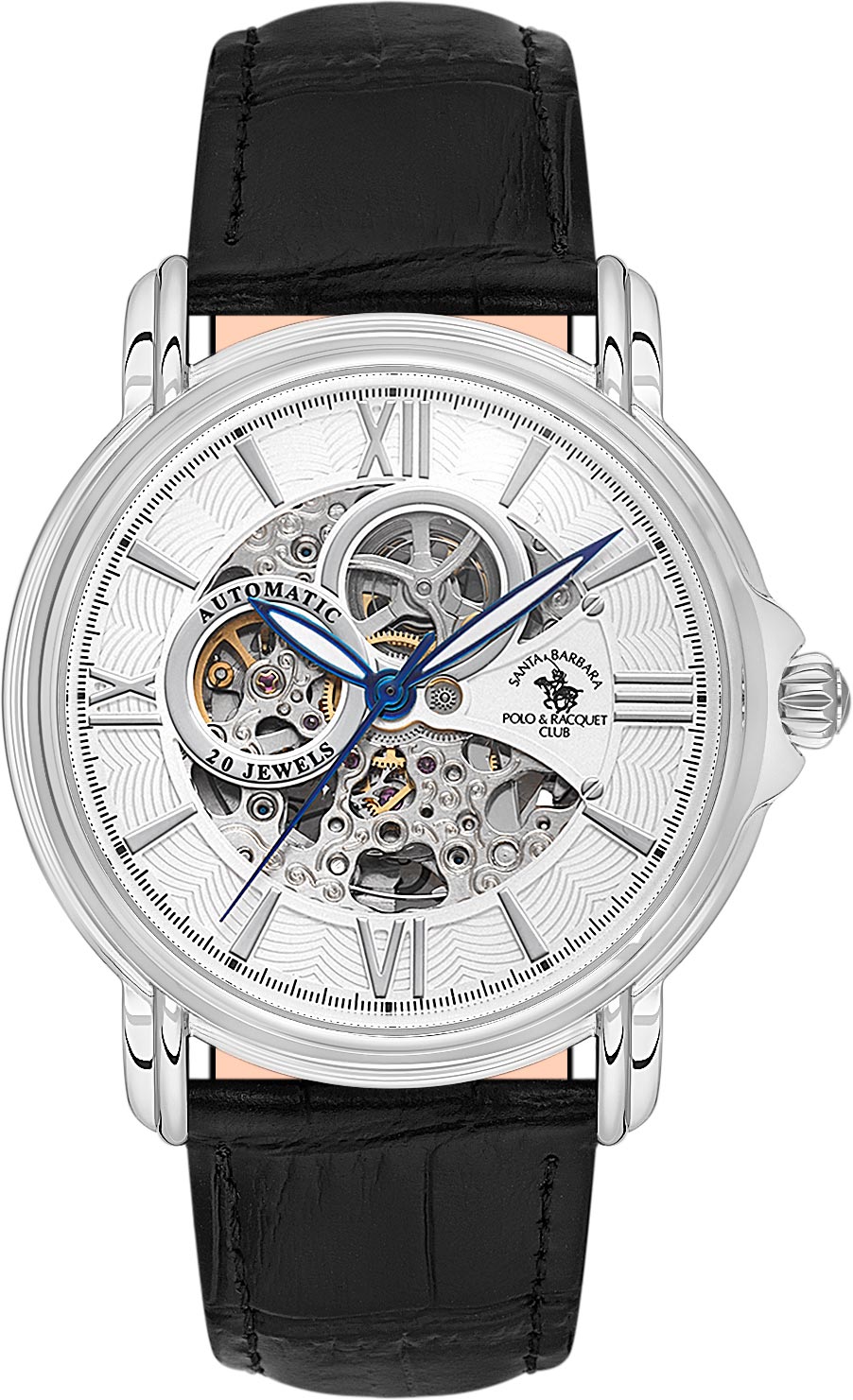 Santa Barbara Polo & Racquet Club Quartz Silver Men SB.8.10002-1