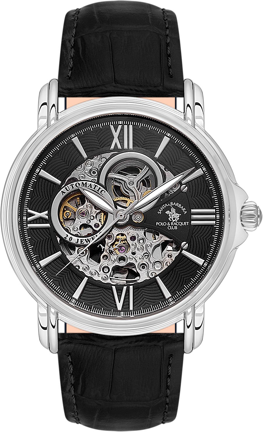 Santa Barbara Polo & Racquet Club Quartz Black Men SB.8.10002-2
