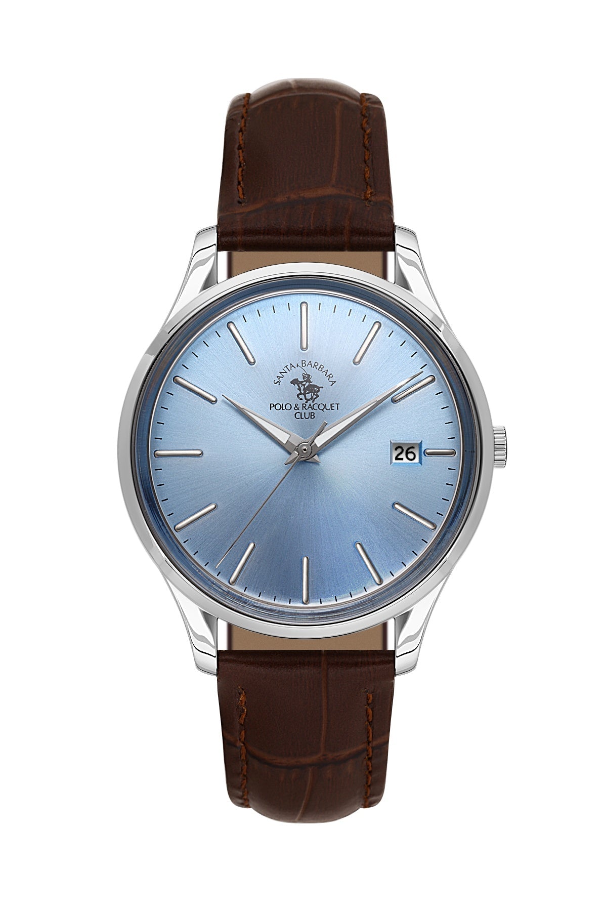 SANTA BARBARA POLO & RACQUET CLUB Quartz Miyota 2317 Movement Blue Dial Analouge Watch For- Gents SB.8.10011-4