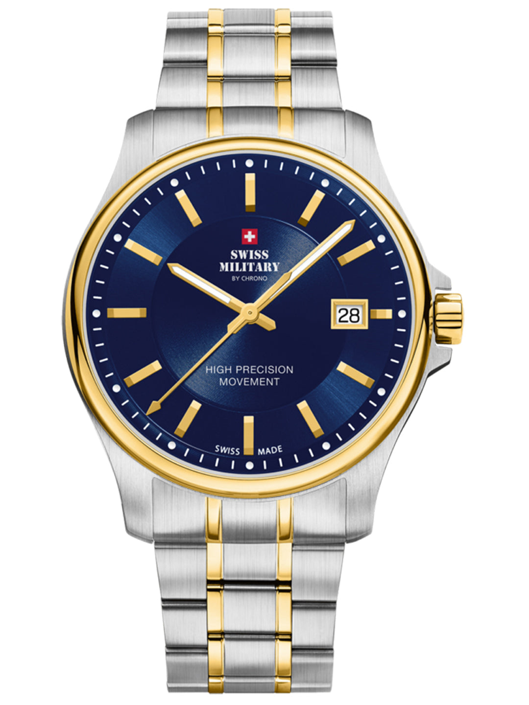 Swiss Military by Chrono Swiss Made Blue Dial Analog Watch for Gents - SM30200.06