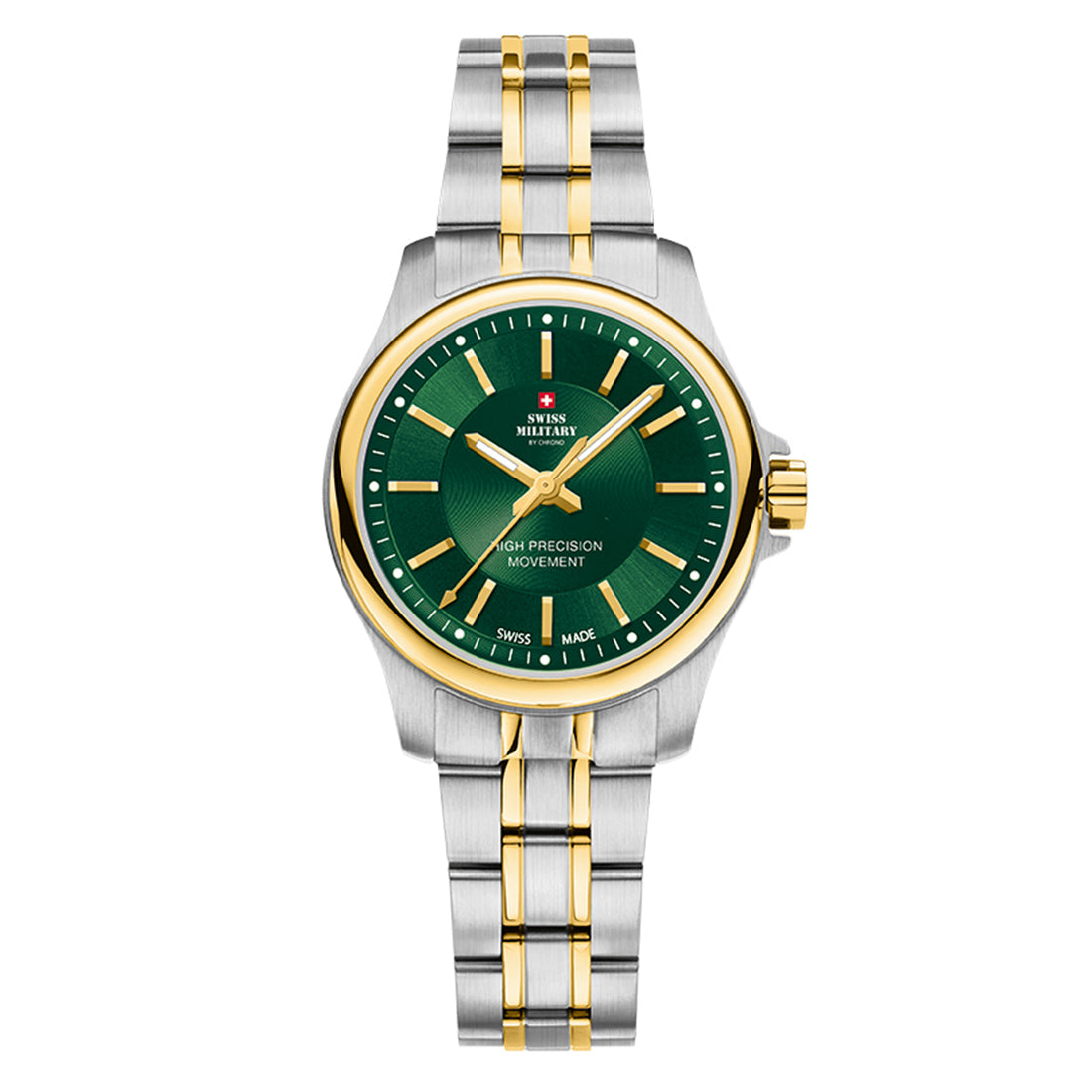 Swiss Military by Chrono Swiss Made Green Dial Analog Watch for Ladies - SM30201.32