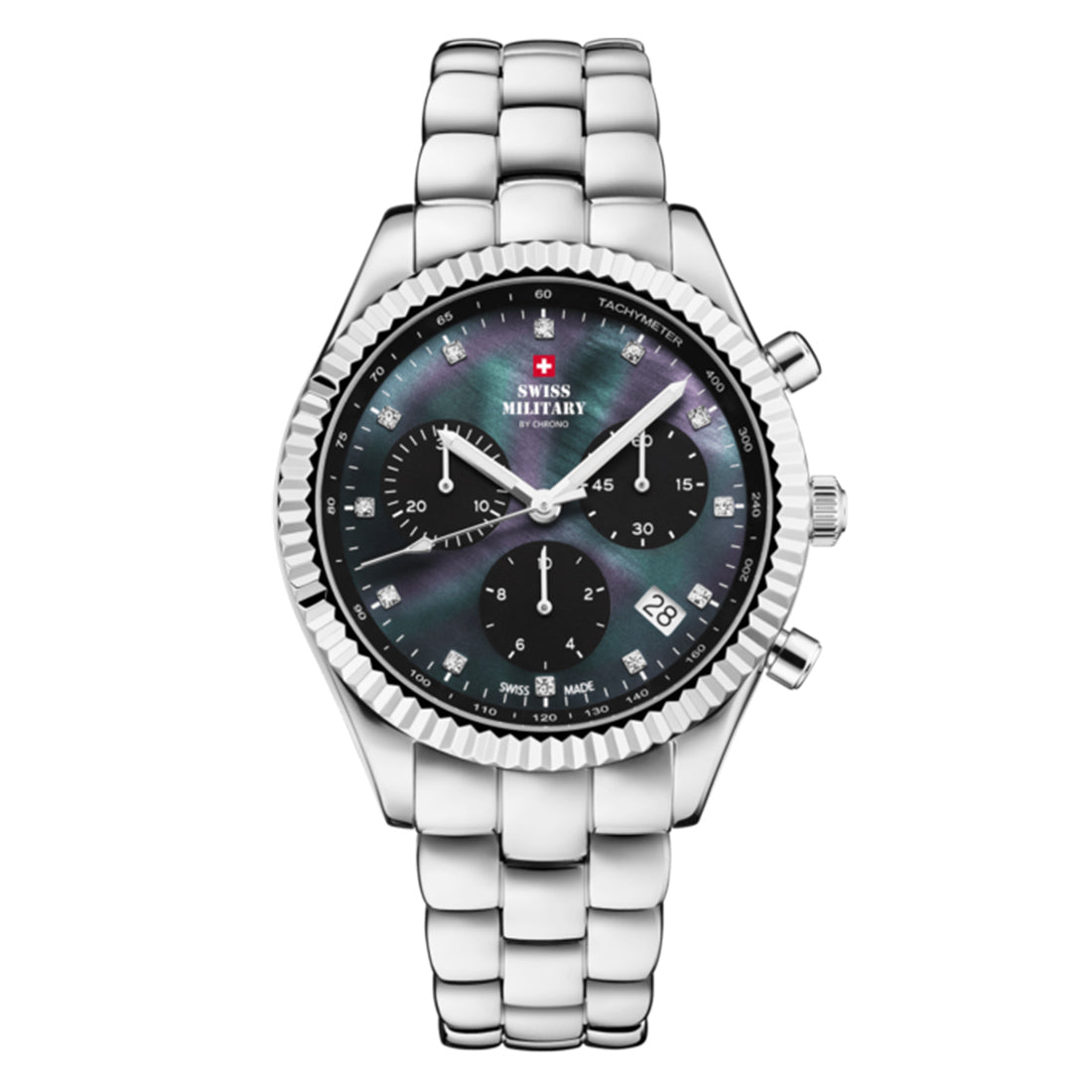 Swiss Military by Chrono Swiss Made Black Dial Analog Watch for Gents - SM30207.01