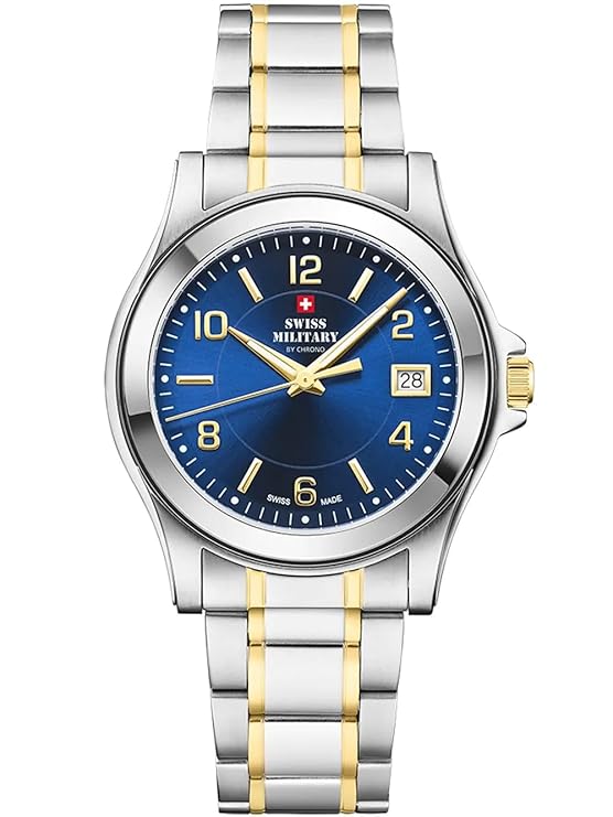 Swiss Military by Chrono Swiss Made Blue Dial Analog Watch for Men - SM34002.27