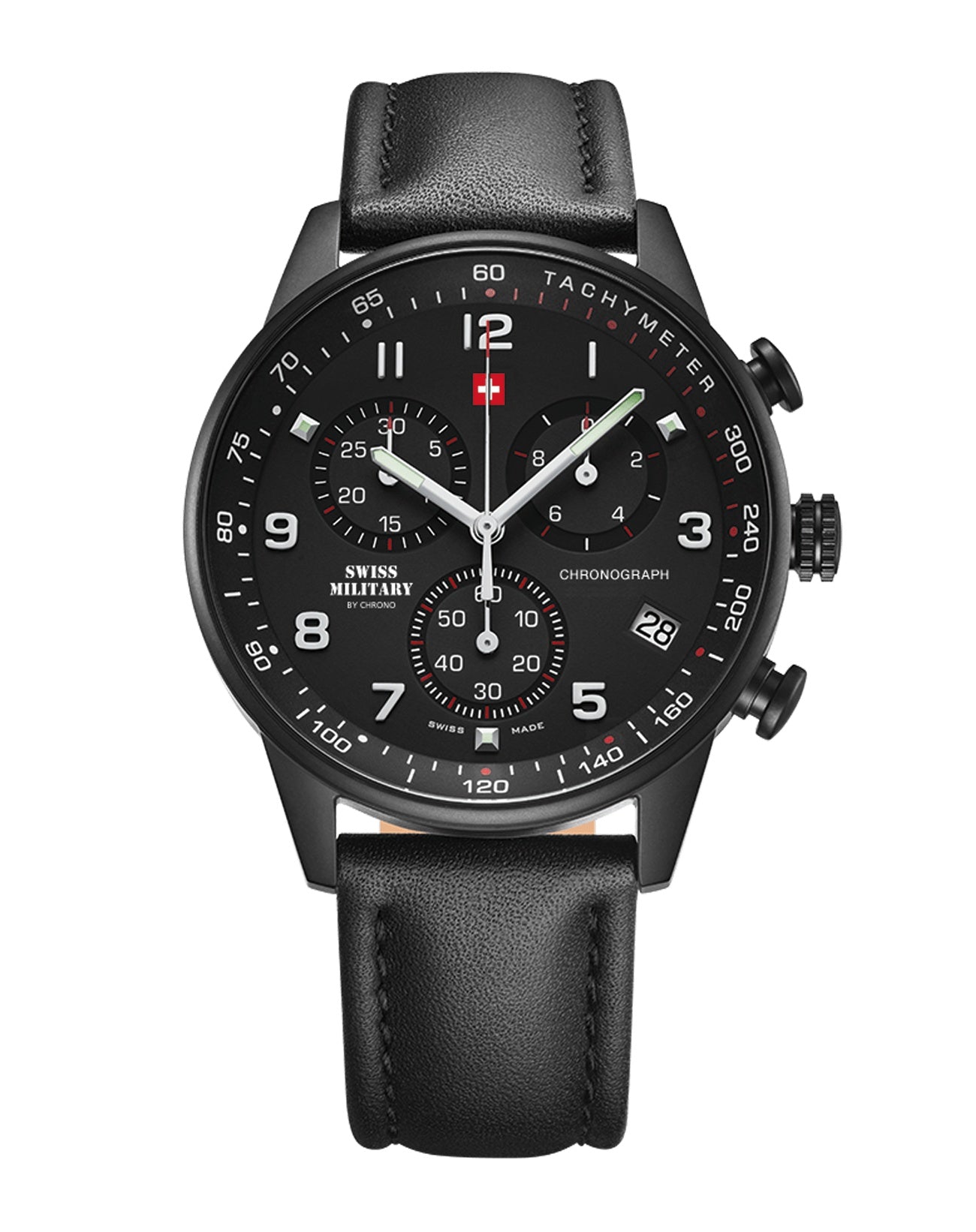 Swiss Military Swiss Made minimalist chronograph Quartz Gents Watch - SM34012.08