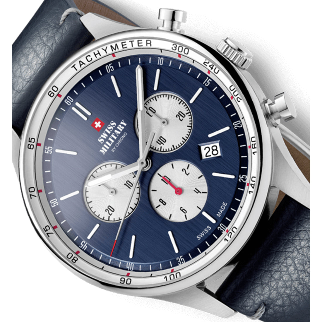 Swiss Military by Chrono Swiss Made Blue Dial Analog Watch for Gents - SM34081.08