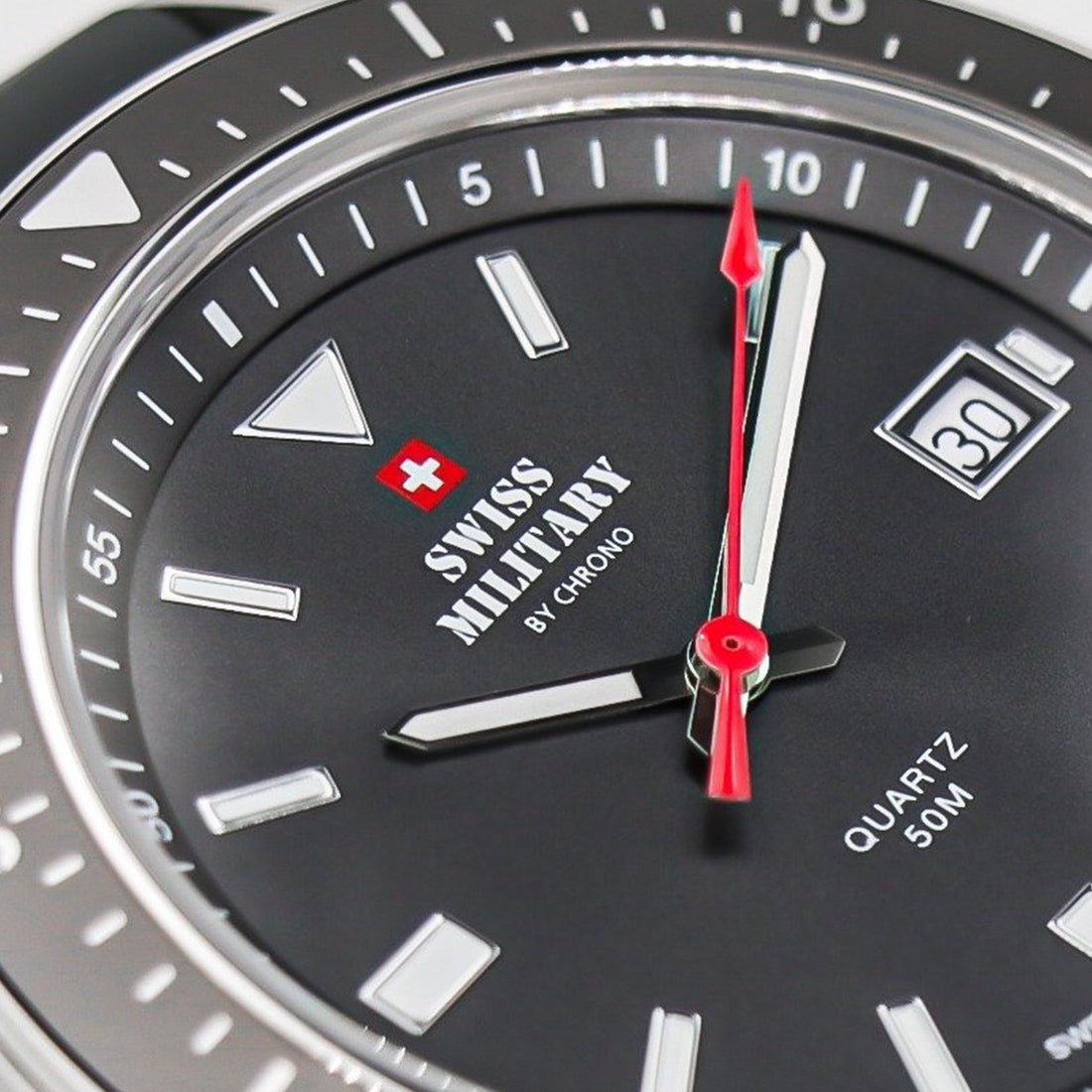 Swiss Military by Chrono Swiss Made Black Dial Analog Watch for Gents - SM34082.01