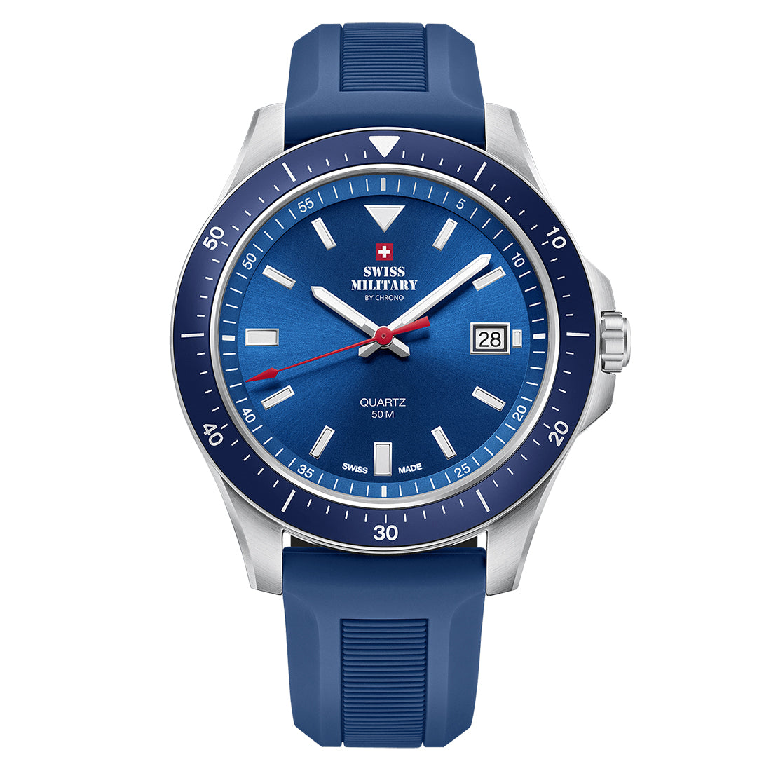 Swiss Military by Chrono Swiss Made Blue Dial Analog Watch for Gents - SM34082.08