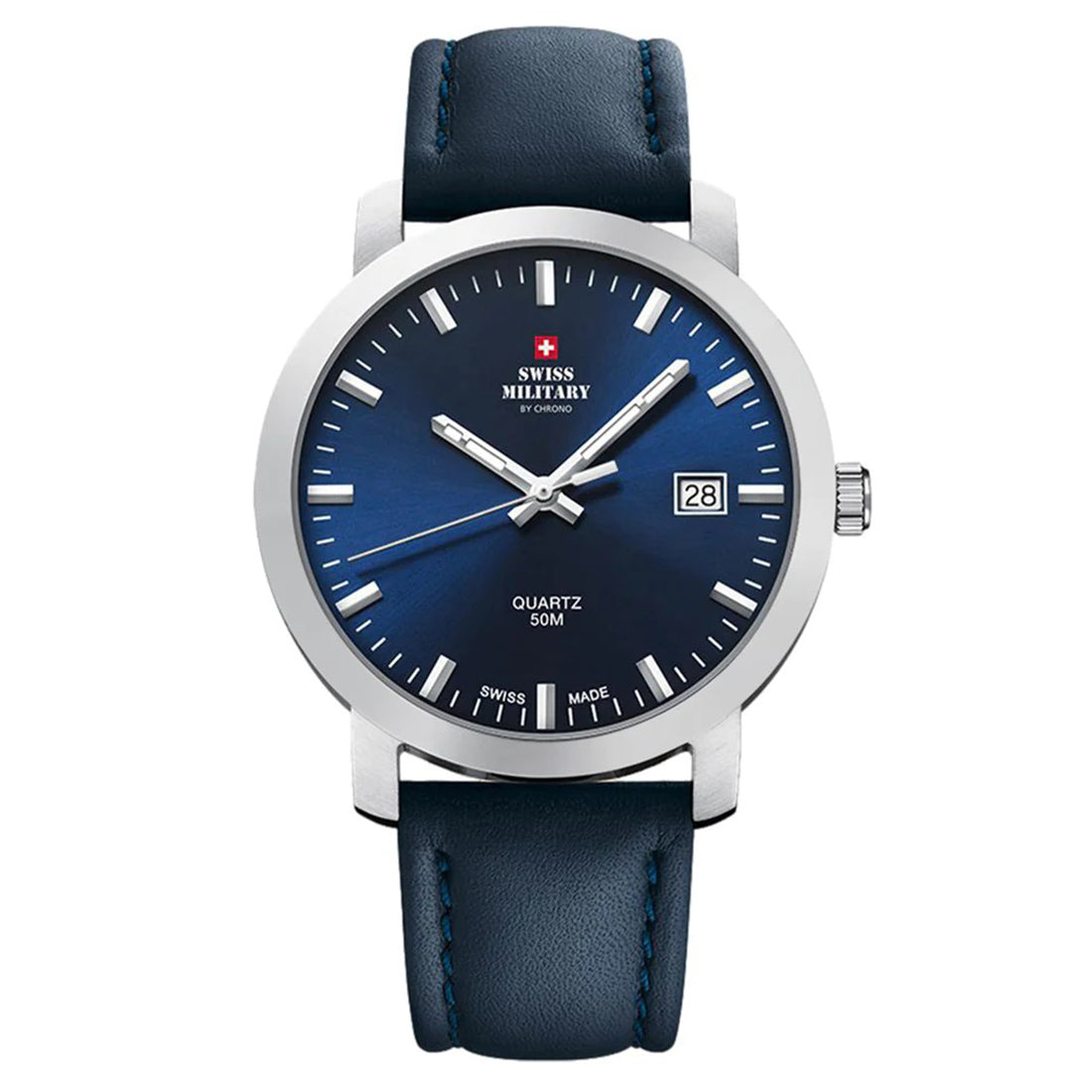 Swiss Military by Chrono Swiss Made Blue Dial Analog Watch for Gents - SM34083.06