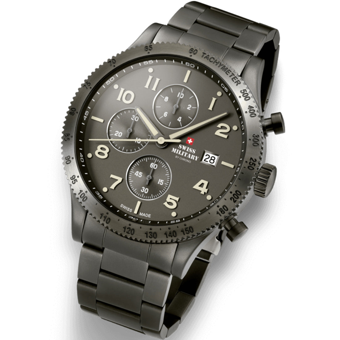 Swiss Military by Chrono Swiss Made Grey Dial Analog Watch for Gents - SM34084.04