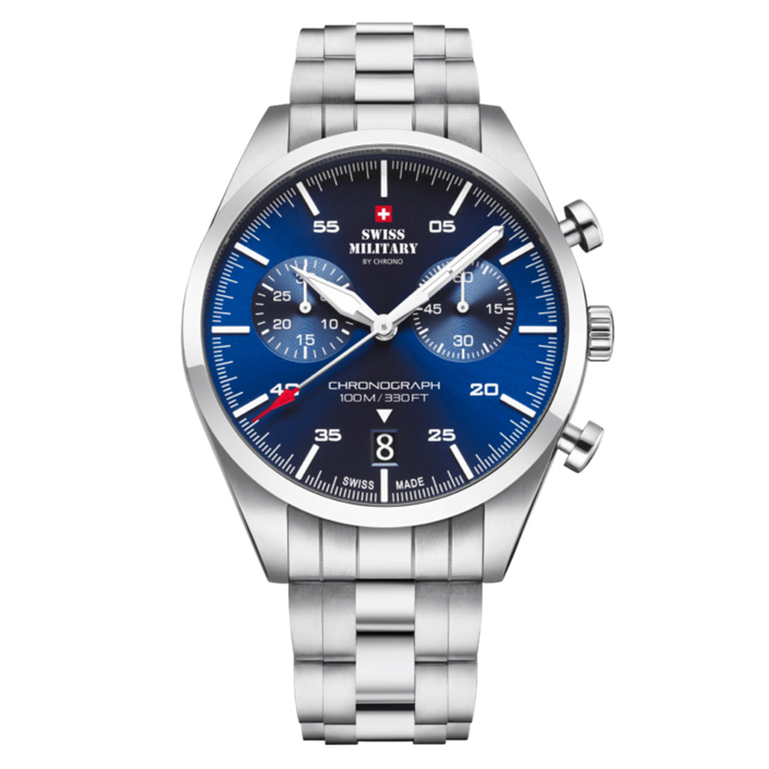 Swiss Military by Chrono Swiss Made Blue Dial Analog Watch for Gents - SM34090.02