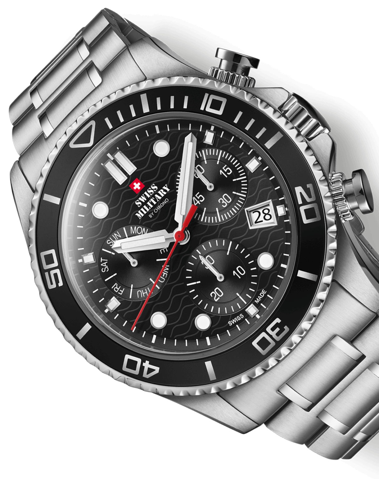 Swiss Military Swiss Made The stylish military chronograph Quartz Gents Watch - SM34101.01