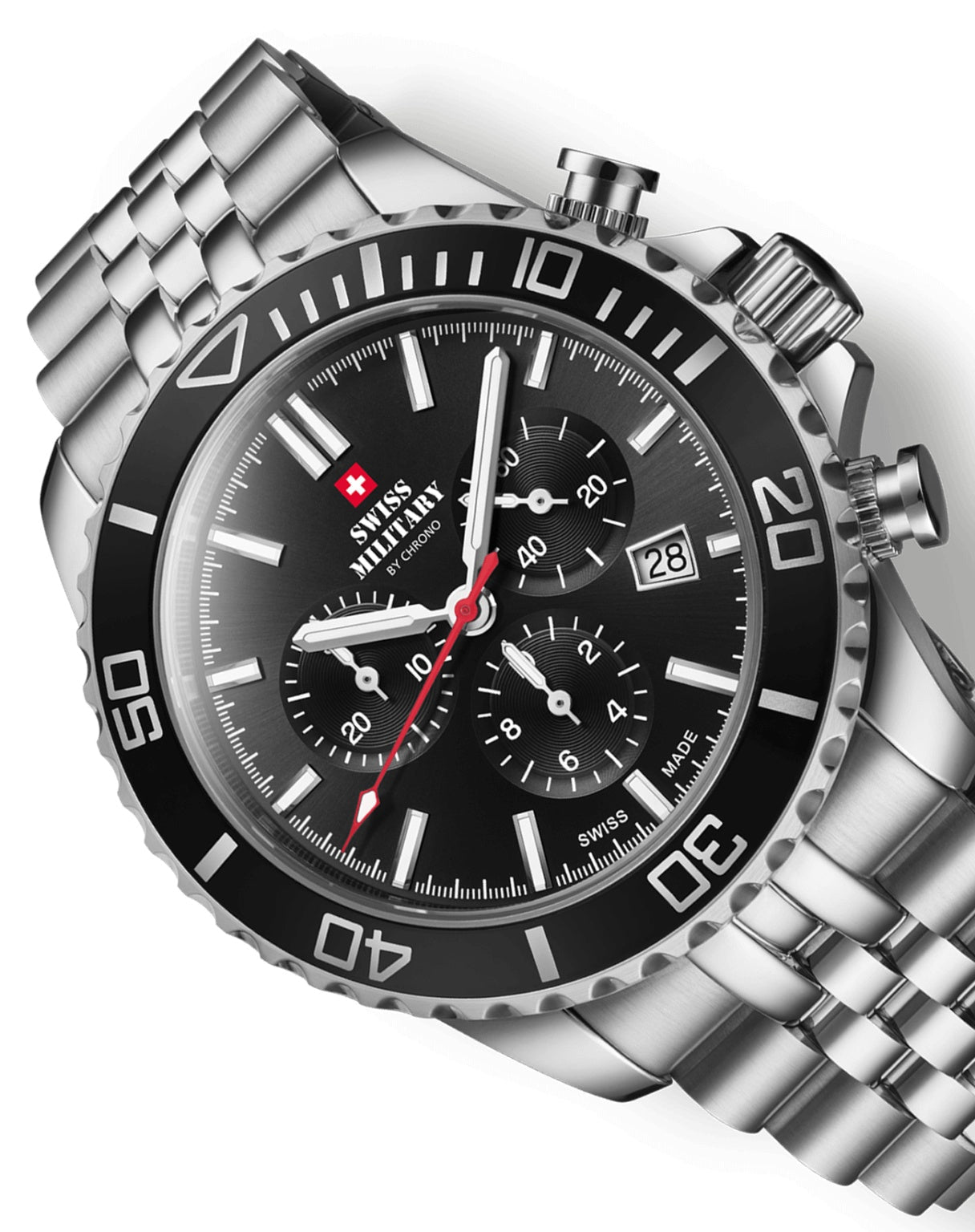 Swiss Military Swiss Made Sports Chronograph Quartz Gents Watch - SM34103.01